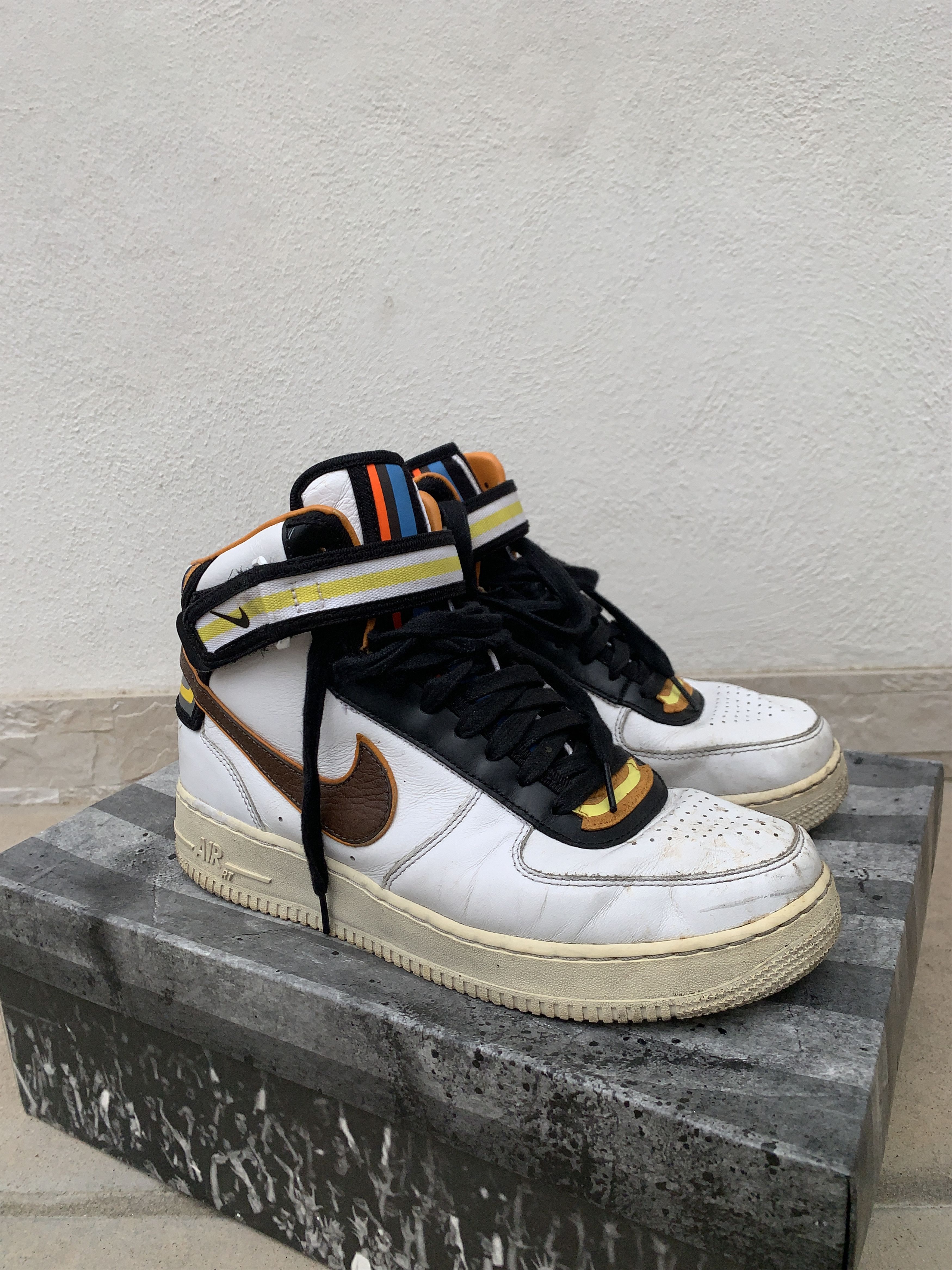 image of Nike Af1 Mid X Tisci Shoes in White, Men's (Size 10.5)