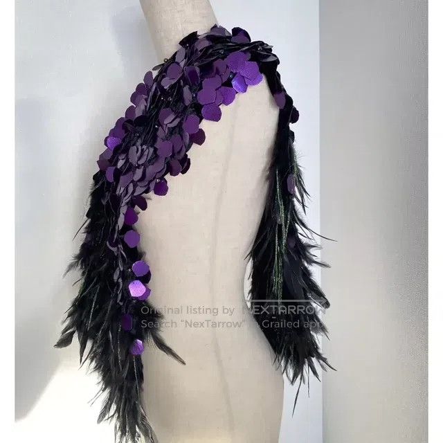 Dries Van Noten Dries Van Noten Feather shawl scarf Size ONE SIZE - 2 Thumbnail