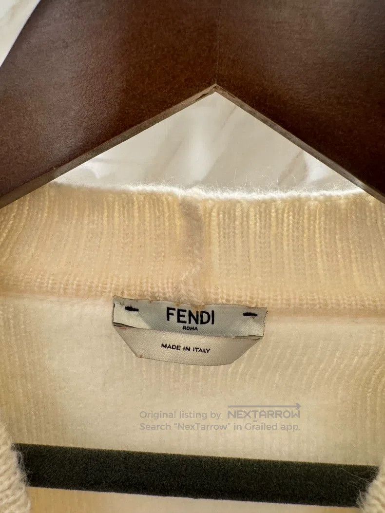 Fendi Fendi White Open Cardigan Sweater Size XS / US 0-2 / IT 36-38 - 4 Thumbnail