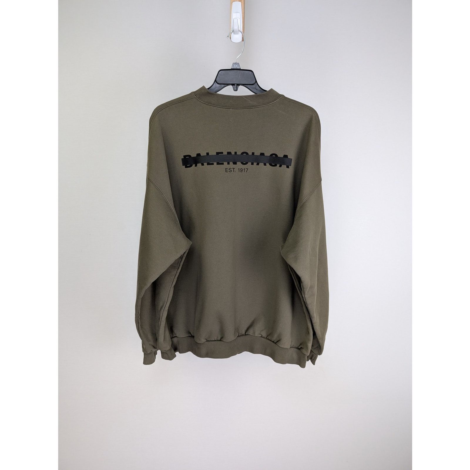 Balenciaga o1rshd1 Strike 1917 Print Medium Crewneck Sweatshirt Brown Size US L / EU 52-54 / 3 - 10 Thumbnail