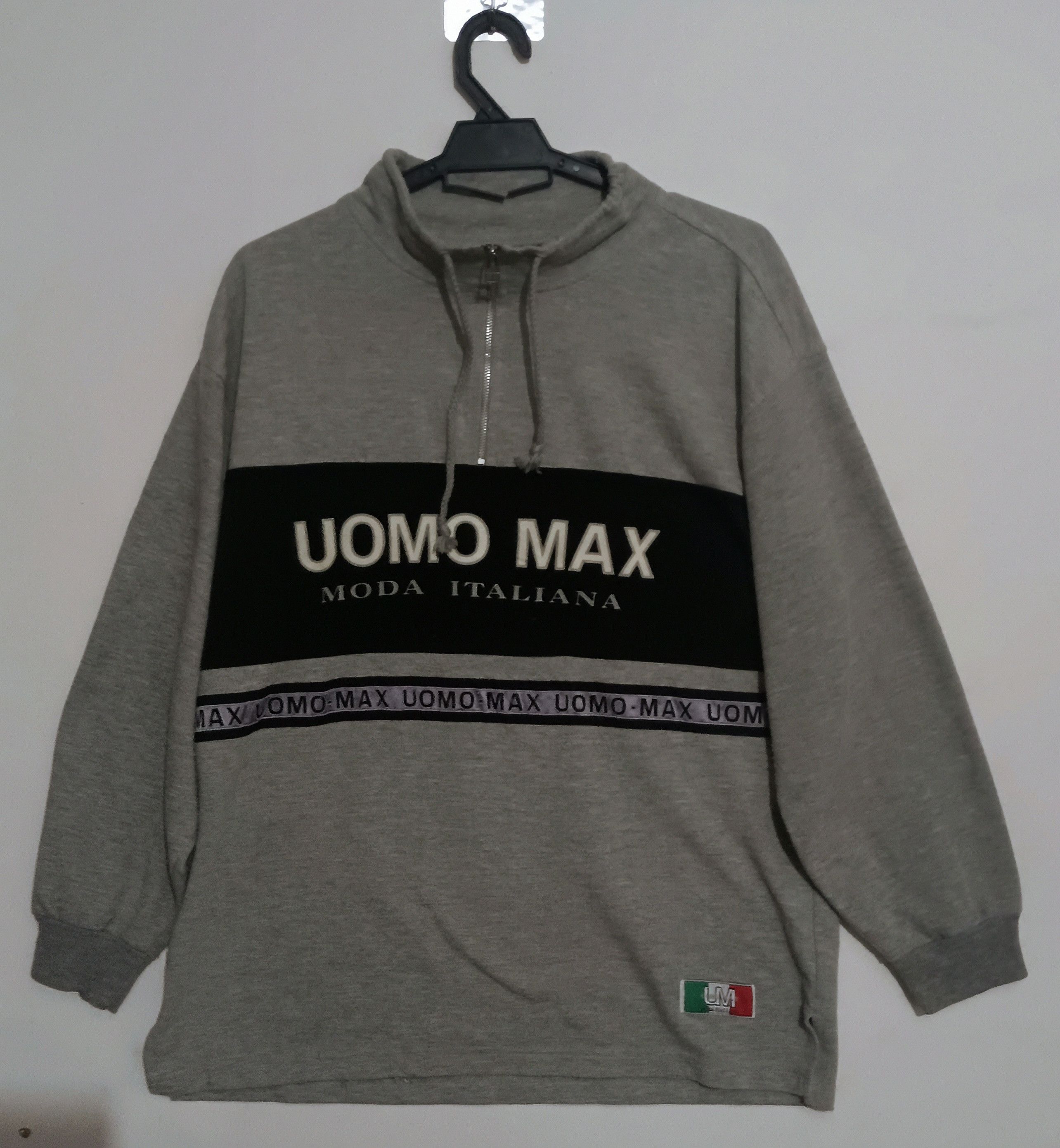 Japanese Brand Vintage🔥🔥UOMO MAX HALF ZIPPER Size US L / EU 52-54 / 3 - 1 Thumbnail