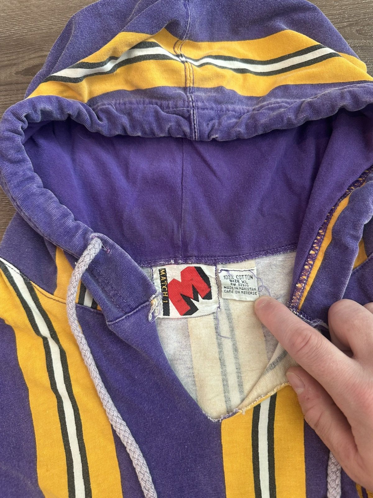 Vintage Rare 1990s Grambling University Tigers Mach1 Hooded Vtg Tee Size US XL / EU 56 / 4 - 4 Thumbnail