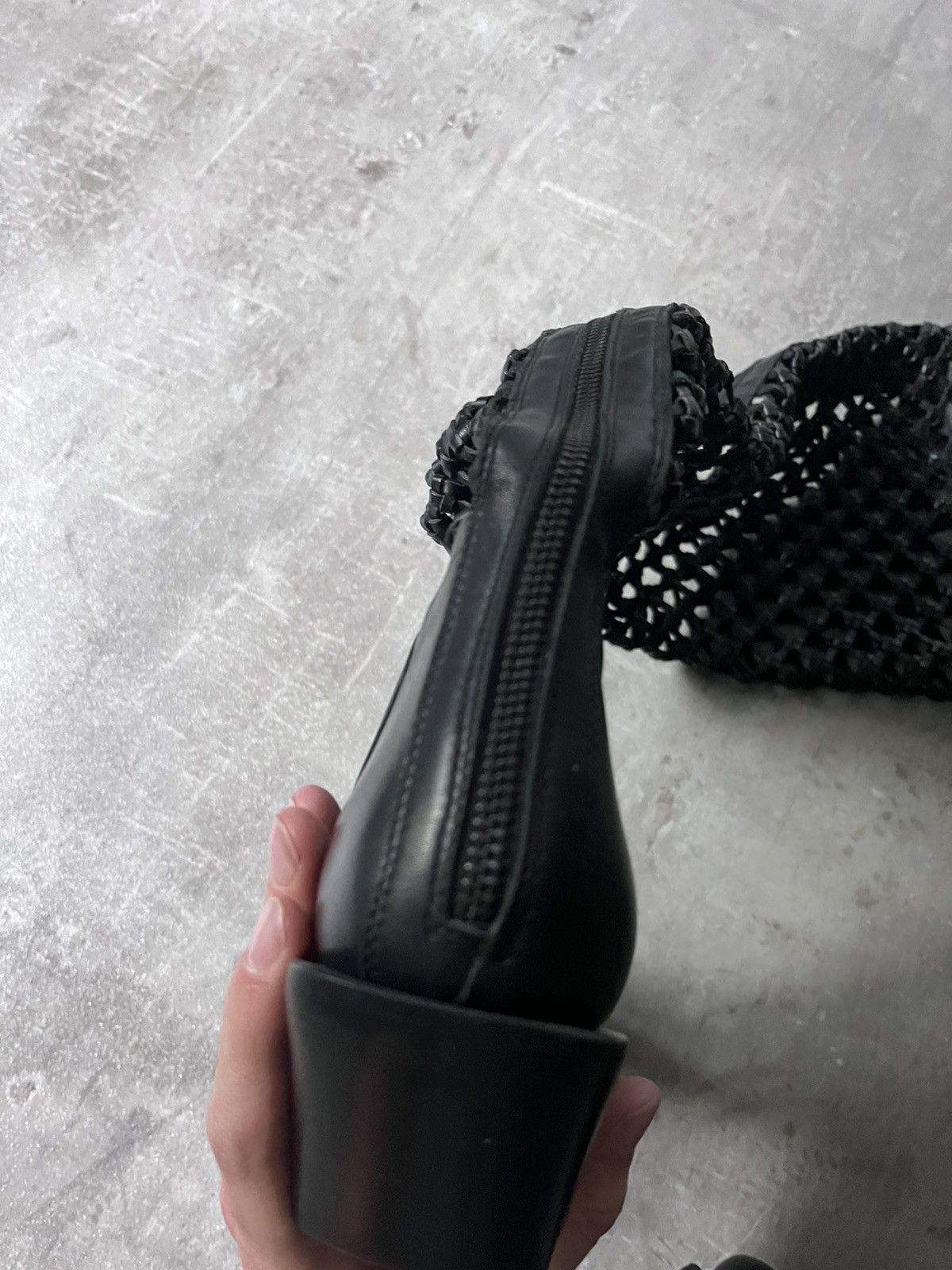 Ann Demeulemeester Ann Demeulemeester F/W 2019 Leather Net Boots Size US 10 / IT 40 - 22 Thumbnail