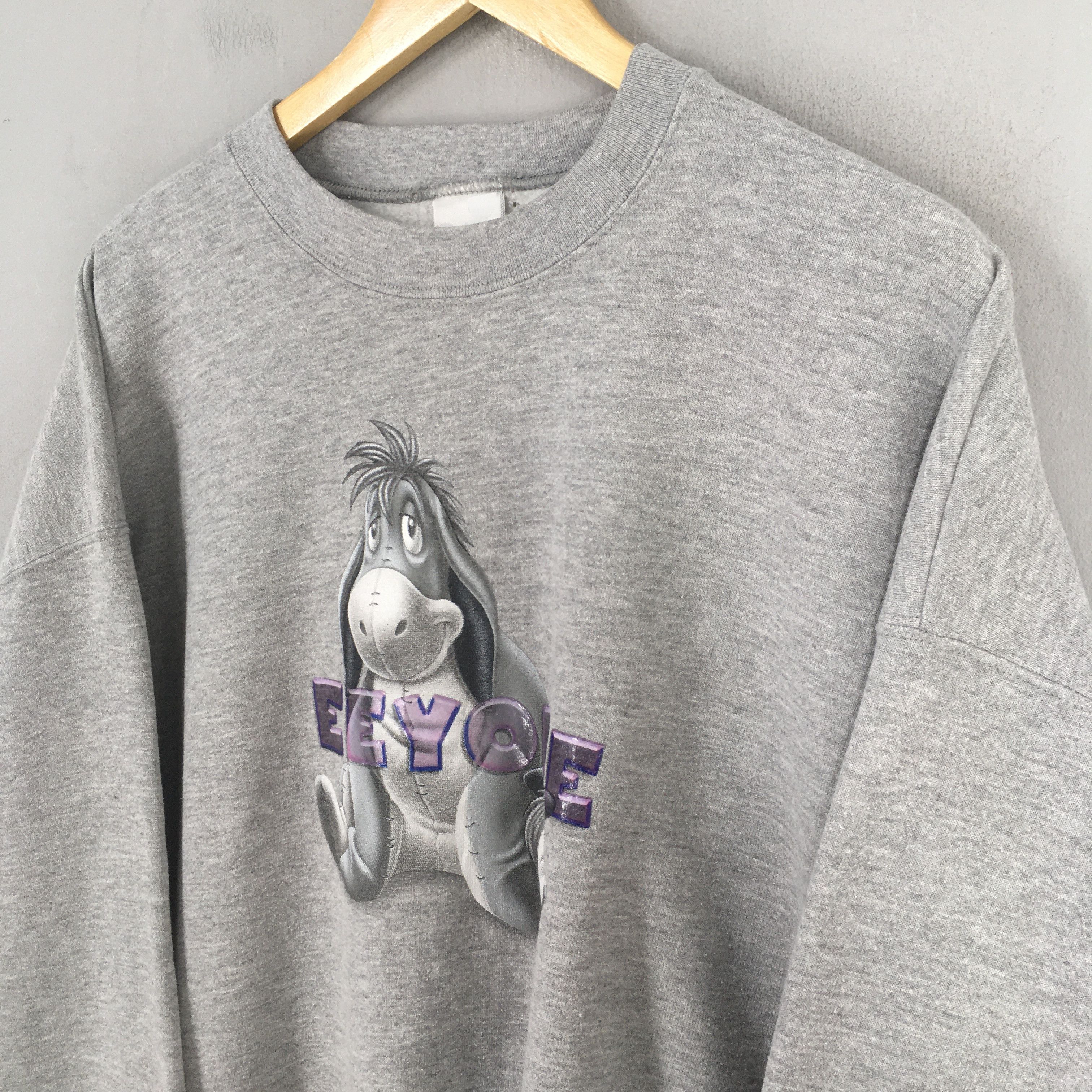 Disney Vintage 90s Eeyore Winnie The Pooh Sweatshirt XXLarge Size US XXL / EU 58 / 5 - 3 Thumbnail