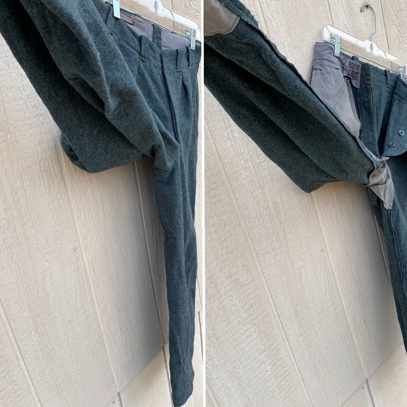 Vintage VINTAGE wool military pants button fly LU69 EX 40 70 (waist 30”) | Military | Pants | Adult | 30 | 100% Wool | Casual | Regular | United States | Mens Size US 30 / EU 46 - 7 Thumbnail