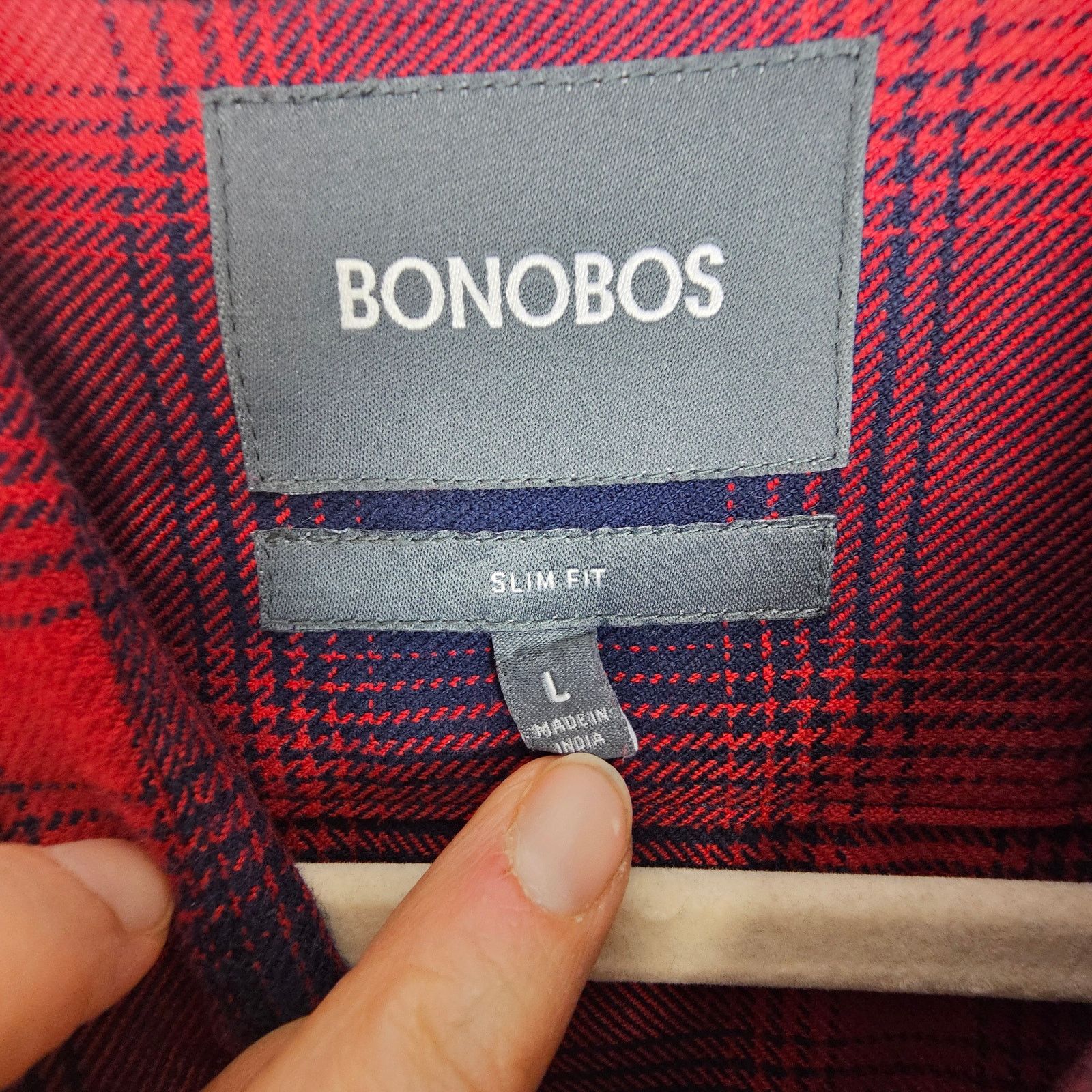 Bonobos Bonobos Mens Buffalo Plaid Flannel Shirt Sz L Cabin Dadcore Size US L / EU 52-54 / 3 - 6 Thumbnail