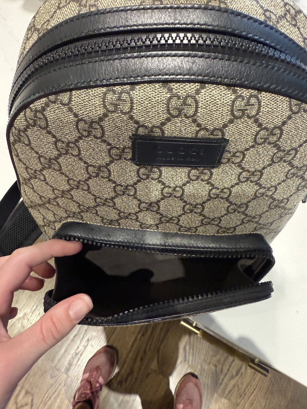 Gucci [US ONLY] GUCCI BEIGE EDEN SMALL BACKPACK Size ONE SIZE - 12 Thumbnail