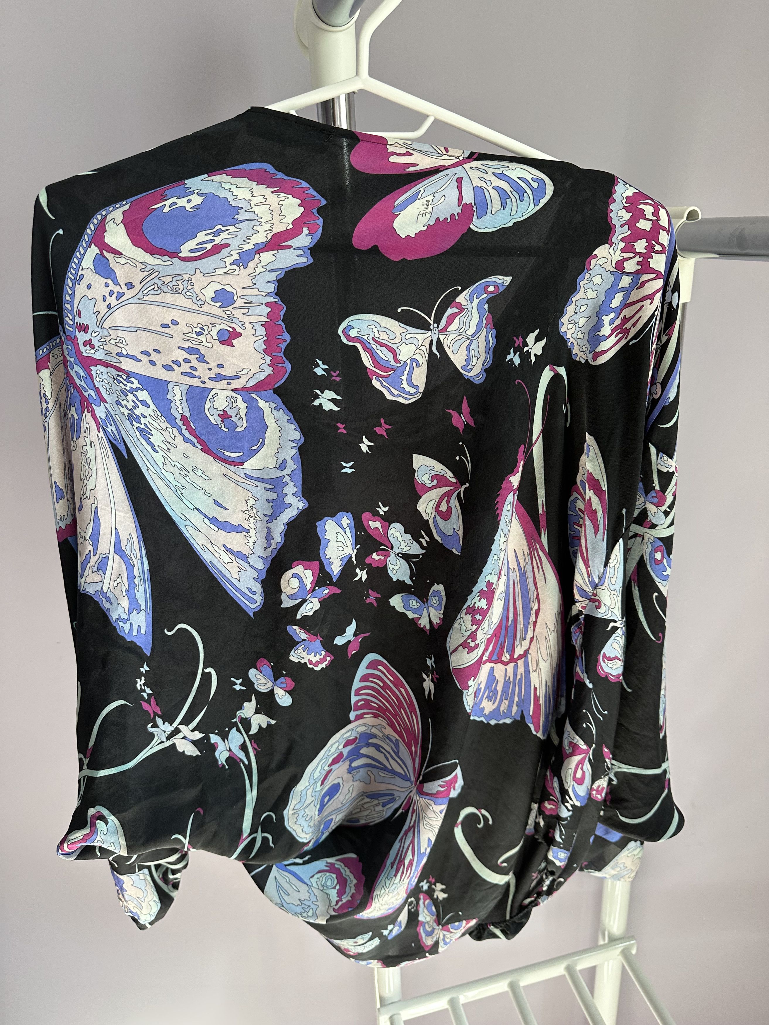 Emilio Pucci × Vintage Emilio Pucci silk butterfly print Size XS / US 0-2 / IT 36-38 - 7 Thumbnail