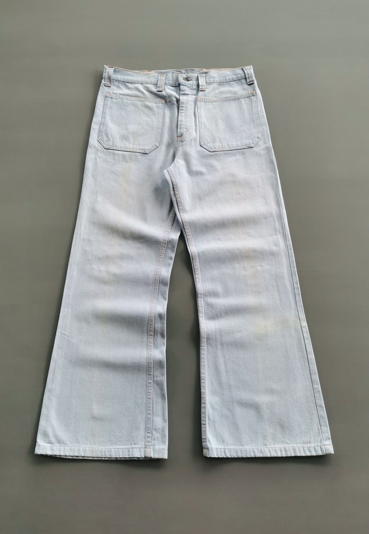 Levi's Flare Bootcut Vintage Levis Orange Tab Denim Jeans Size US 33 - 2 Thumbnail