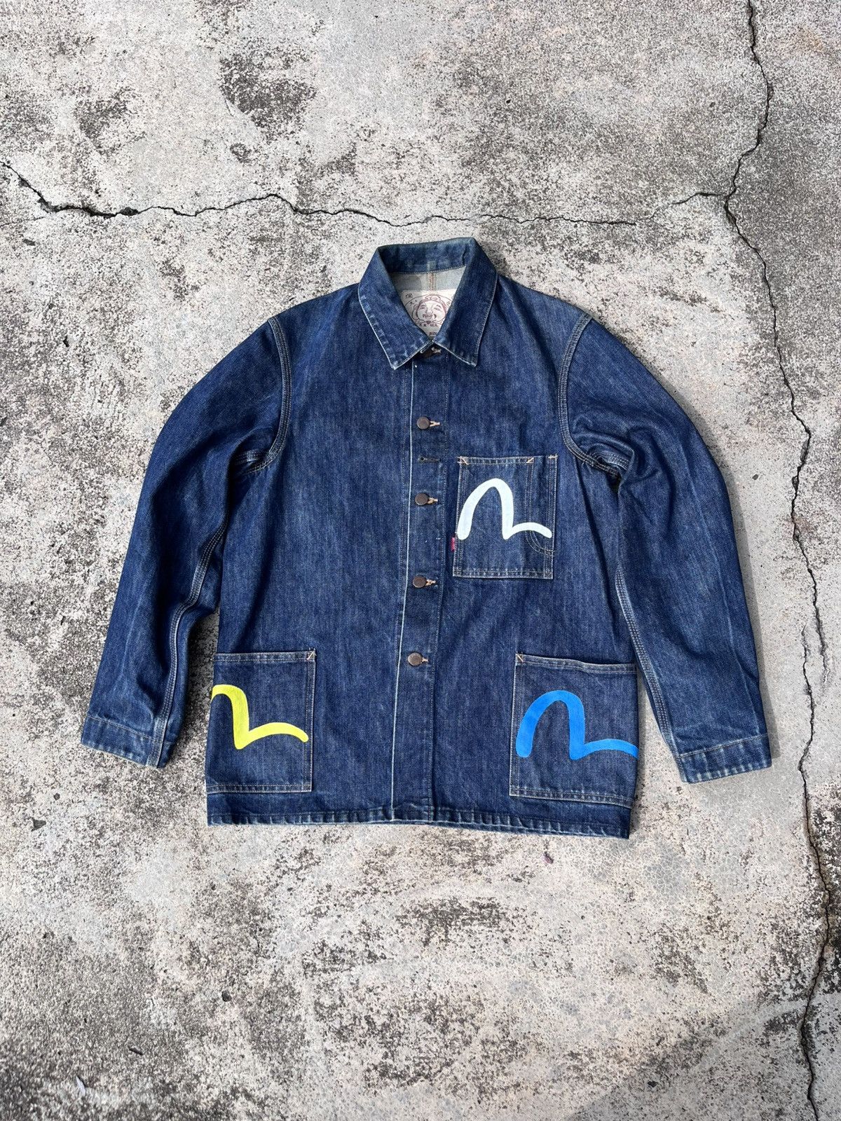Evisu Evisu Multicolor Workwear Denim Jacket Size US M / EU 48-50 / 2 - 4 Thumbnail