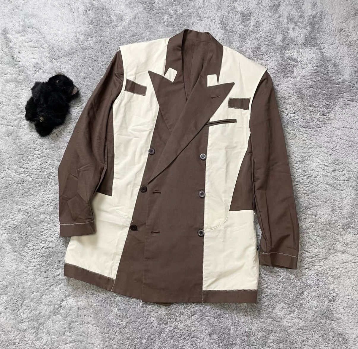 Jean Paul Gaultier Jean Paul Gaultier Reversible Peak Lapel Blazer J29 Size US M / EU 48-50 / 2 - 1 Thumbnail