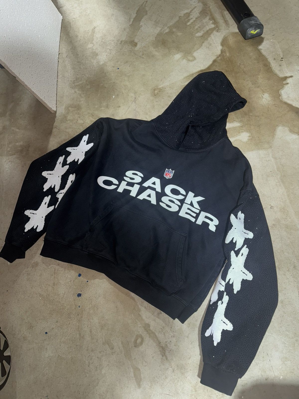 Other y2k sack chaser nfl custom rhinestone hoodie Size US XL / EU 56 / 4 - 1 Thumbnail