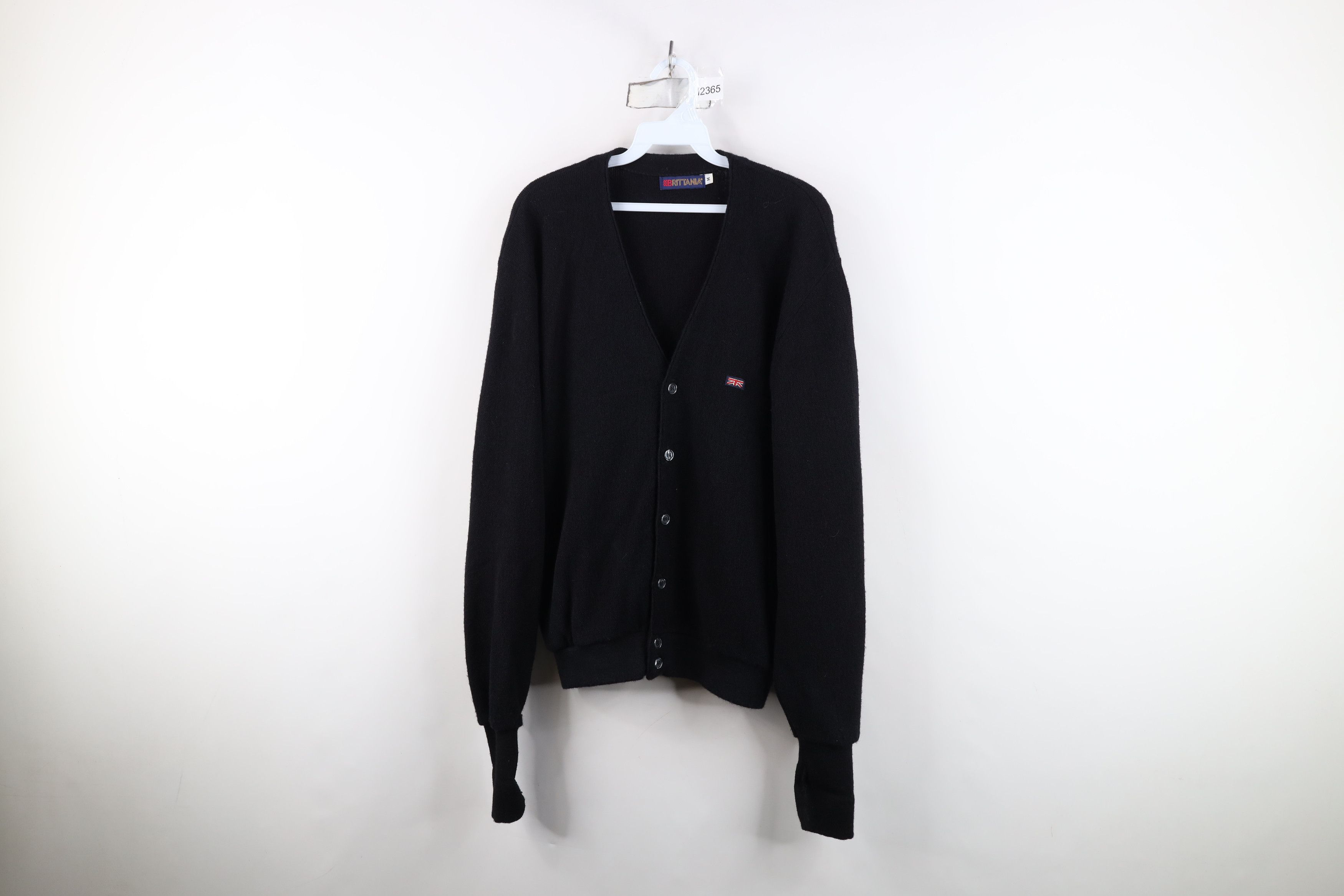 Vintage Vintage 70s Streetwear Cobain Cardigan Sweater Black USA Size US M / EU 48-50 / 2 - 1 Thumbnail