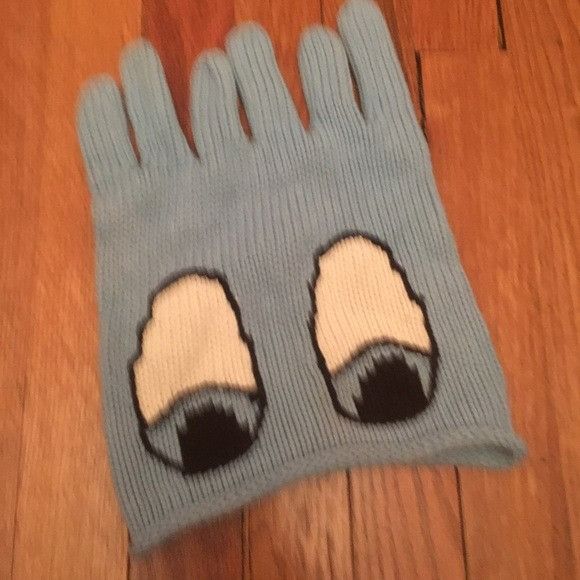 Other Blue knit winter eyes hat Size ONE SIZE - 3 Thumbnail