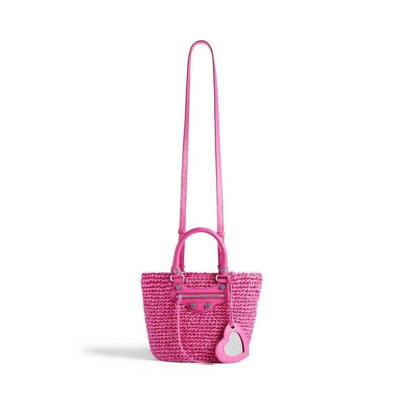 Balenciaga o1tr1nto0526 Size: OS / Le Cagole Small Panier Bag in Pink Size ONE SIZE - 5 Thumbnail