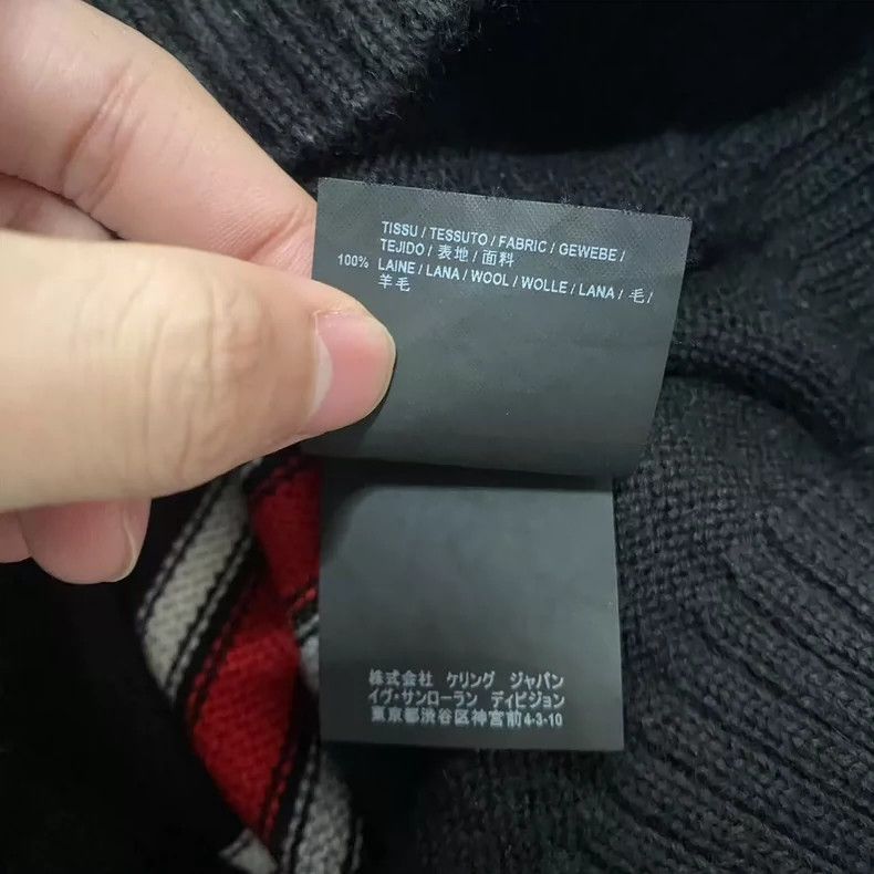 Saint Laurent Paris saint Laurent parisBlack and Red T-Rex Sweater 2503-Nextar Size US M / EU 48-50 / 2 - 4 Thumbnail