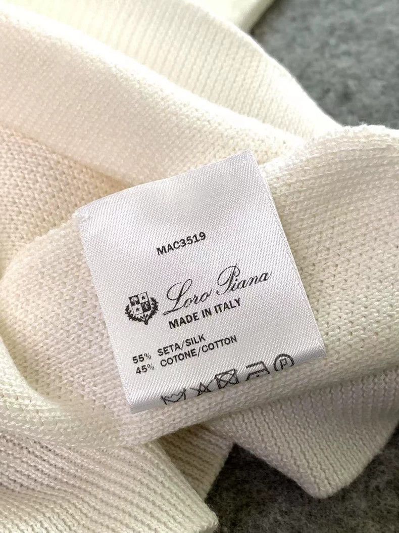 Loro Piana LORO PIANA Pure color knit short sleeve top Size M / US 6-8 / IT 42-44 - 5 Thumbnail