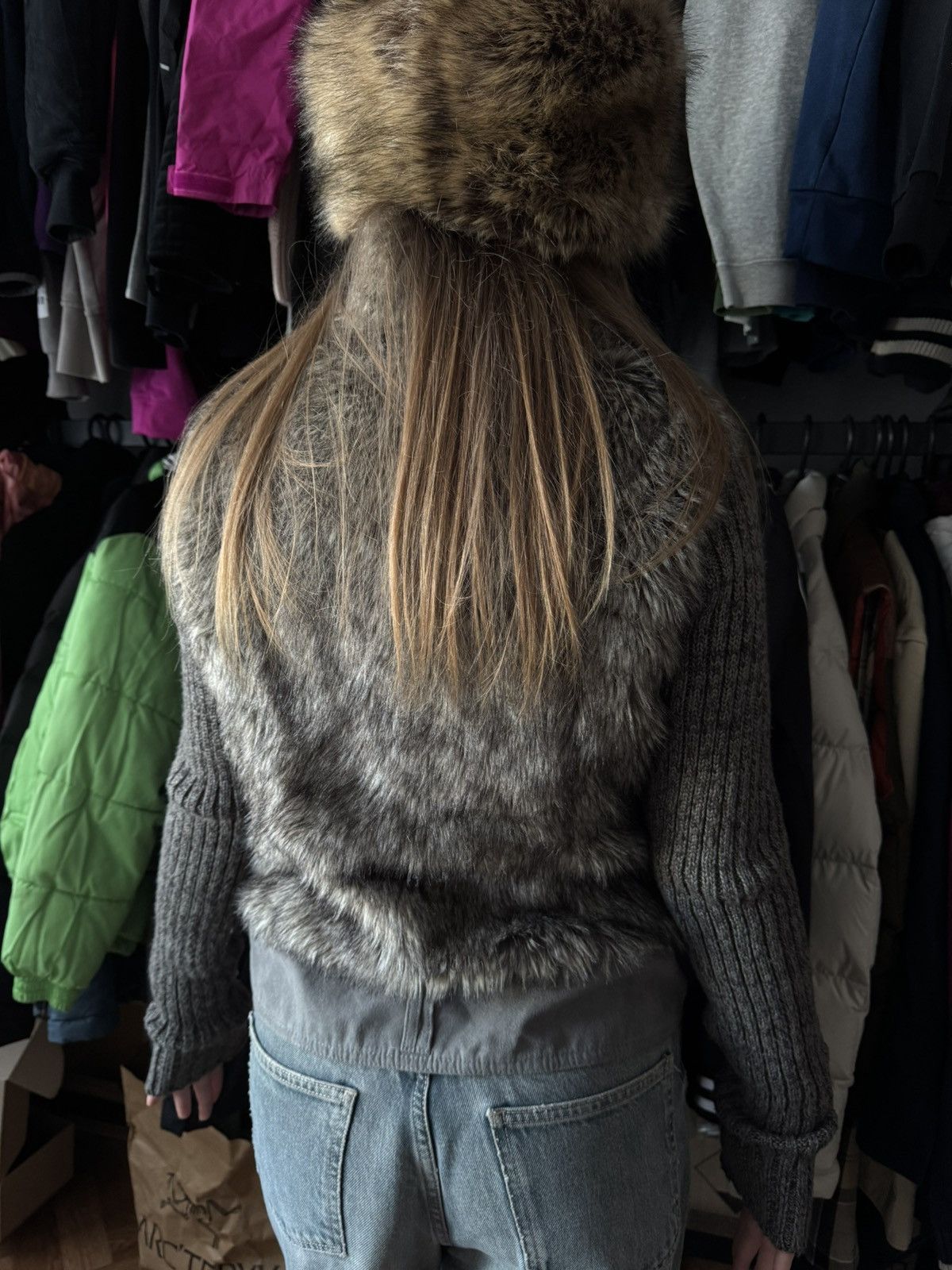 Japanese Brand 🔥Knitwear x Fur style Avant-garde wmns sweater Size M / US 6-8 / IT 42-44 - 12 Thumbnail