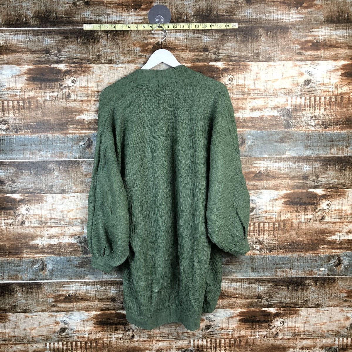 Japanese Brand DL Cashmilon Green Cardigan Knitwear #C484 Size XL / US 12-14 / IT 48-50 - 9 Thumbnail