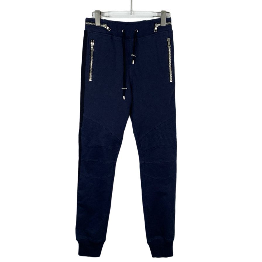 Balmain Balmain Zip-Detail Cotton Casual Joggers (Size S) Size 36" / US 14 / IT 50 - 1 Thumbnail