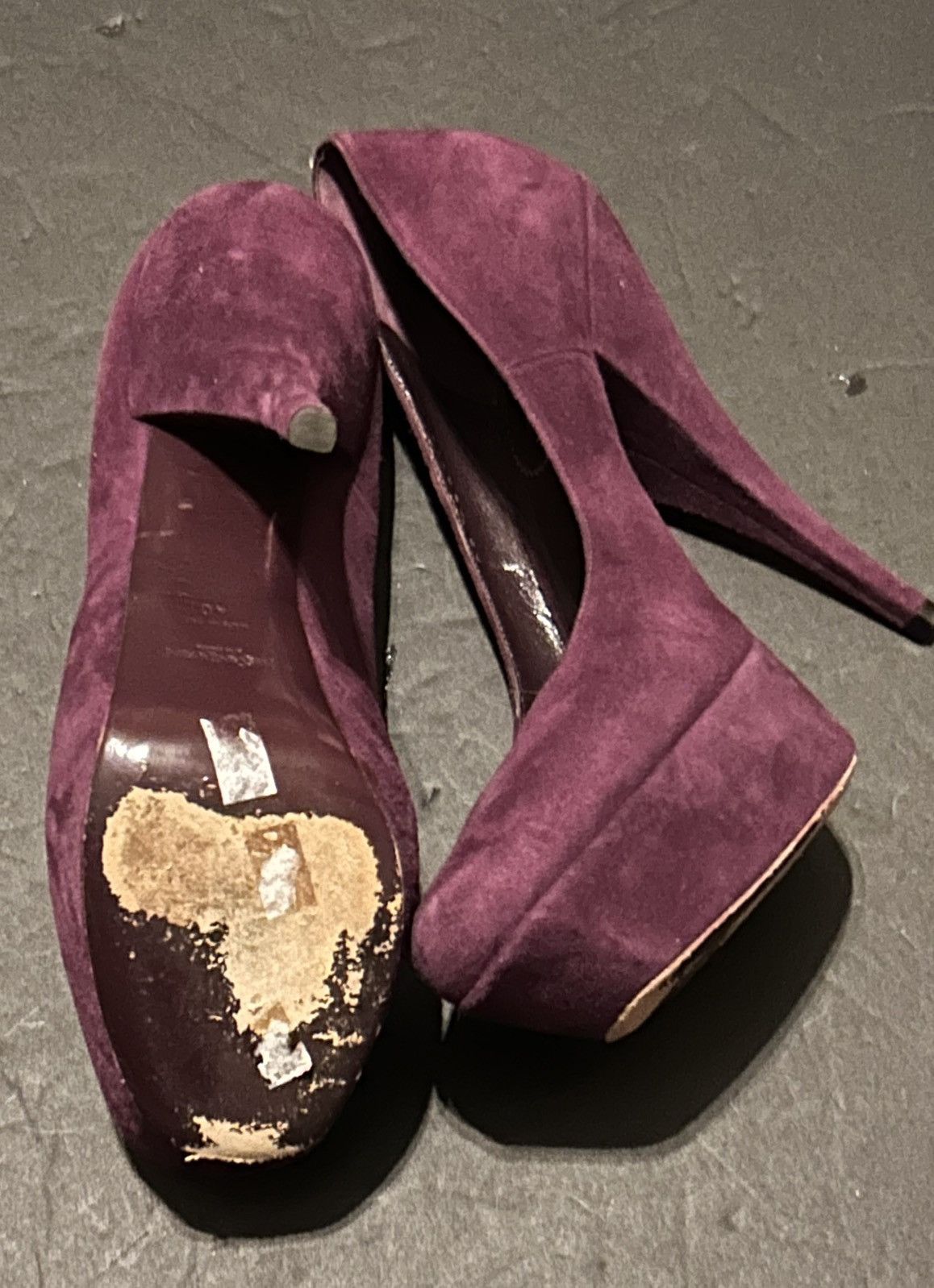 Yves Saint Laurent YSL PURPLE PLATFORM PUMPS Size US 9 / IT 39 - 6 Thumbnail