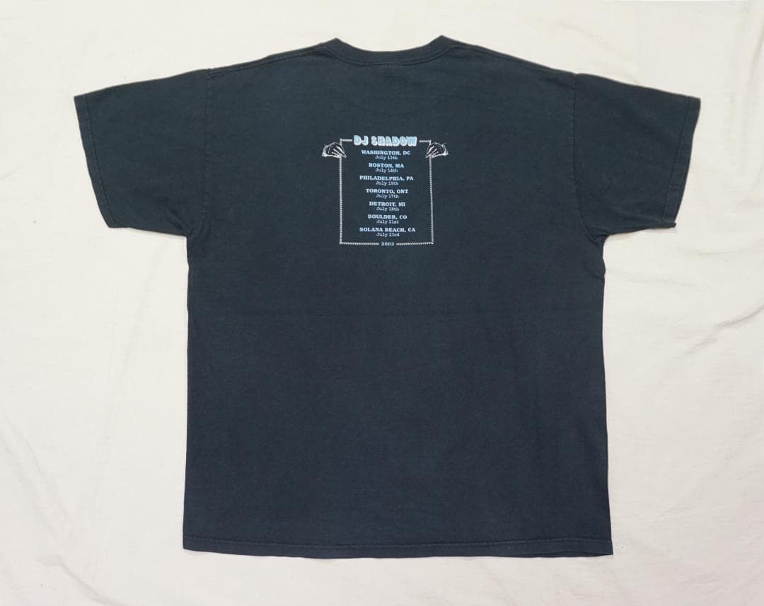 Vintage 00's DJ Shadow Tシャツ ビンテージ Daft Punk APE Size US XXS / EU 40 - 5 Thumbnail