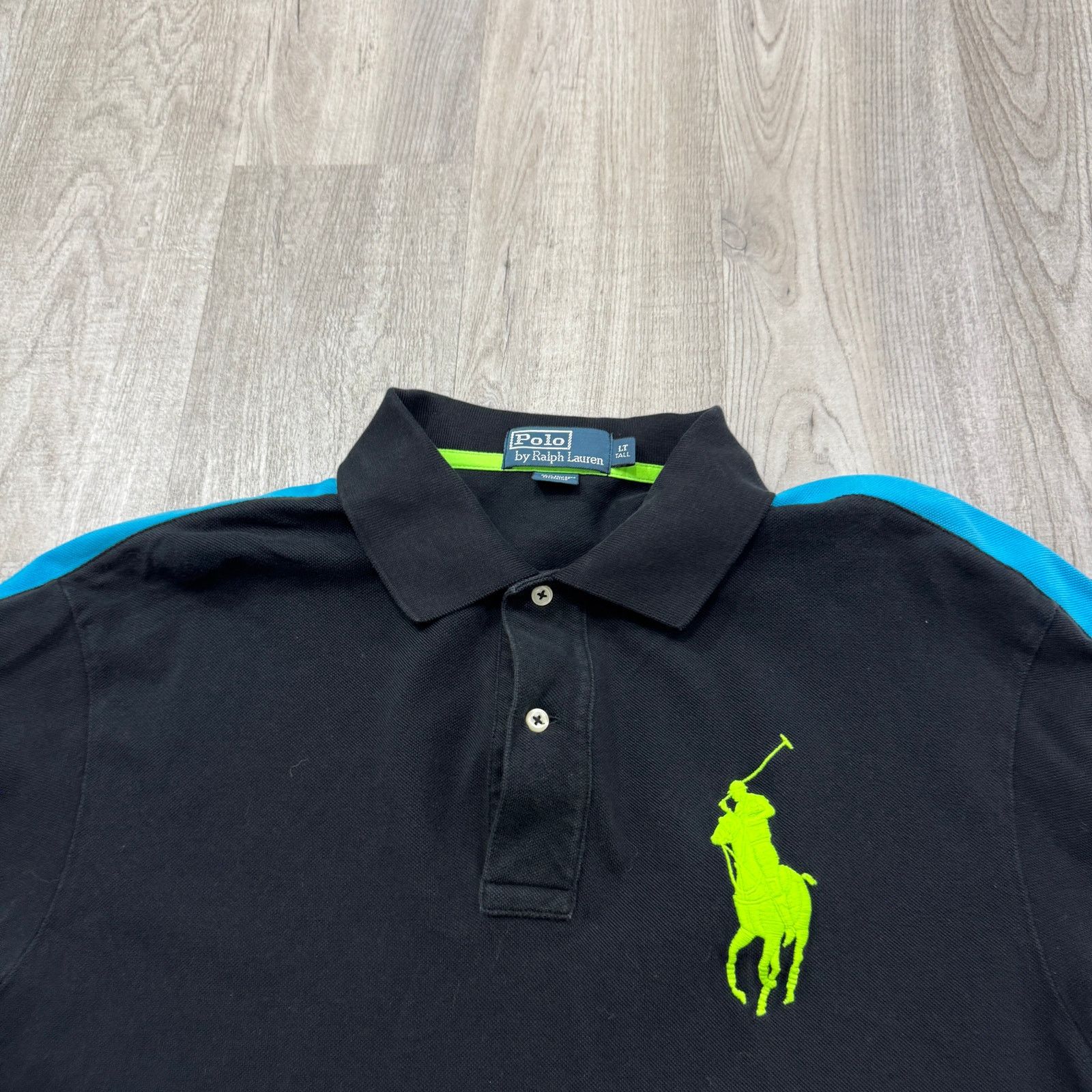 Polo Ralph Lauren Polo Ralph Lauren Shirt Men's Large Tall Black Green Pony Size US L / EU 52-54 / 3 - 3 Thumbnail