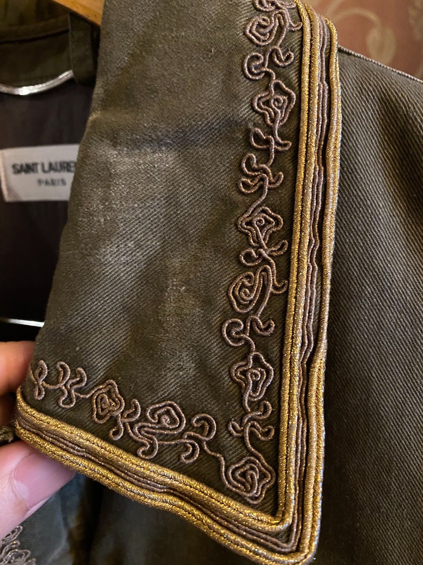 Saint Laurent Paris Saint Laurent Embroidered Frayed Linen Vest Size US M / EU 48-50 / 2 - 4 Thumbnail