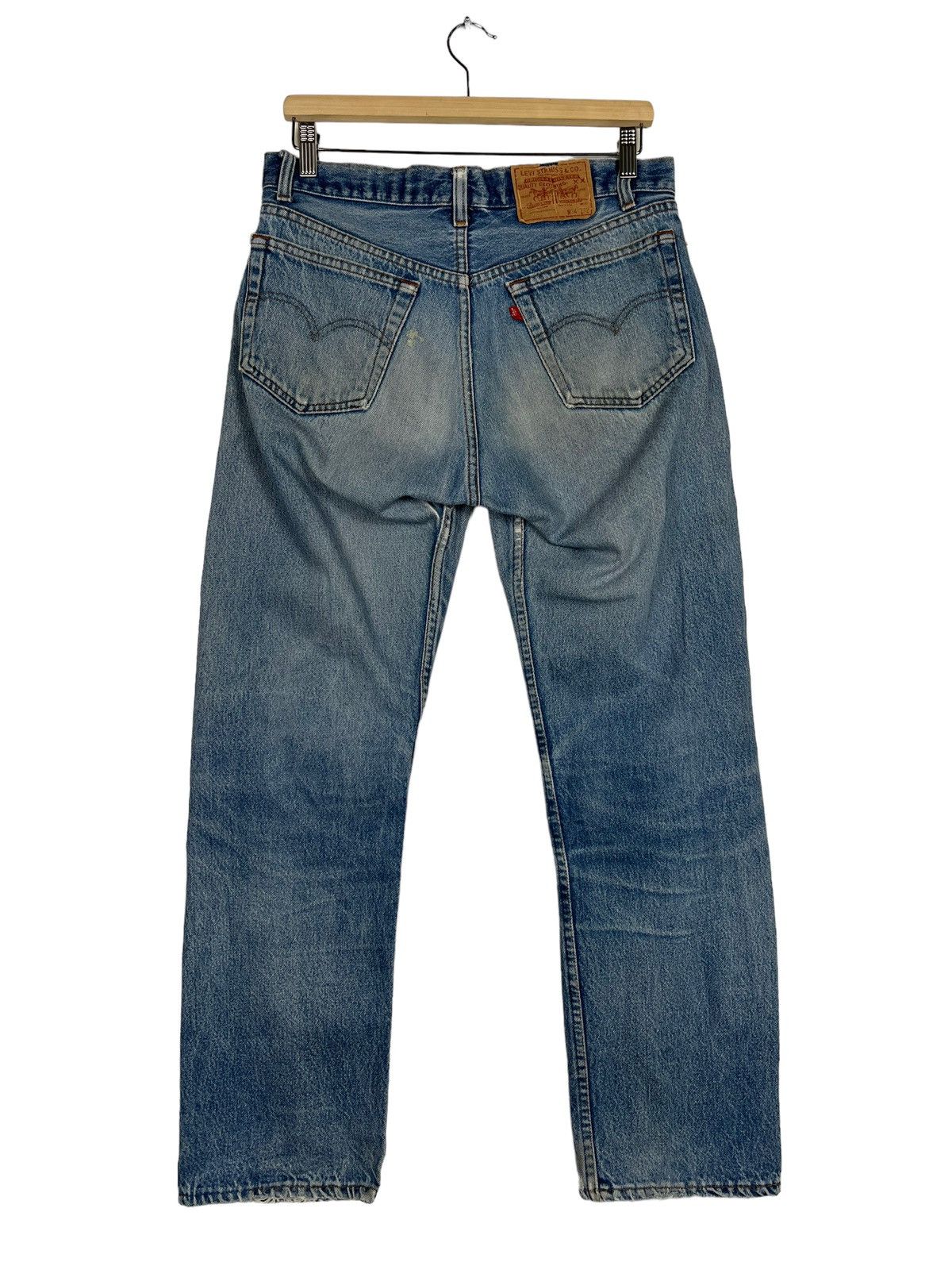 Levi's 🔥80s VINTAGE LEVIS 501 DISTRESS DENIM Size US 32 / EU 48 - 2 Thumbnail