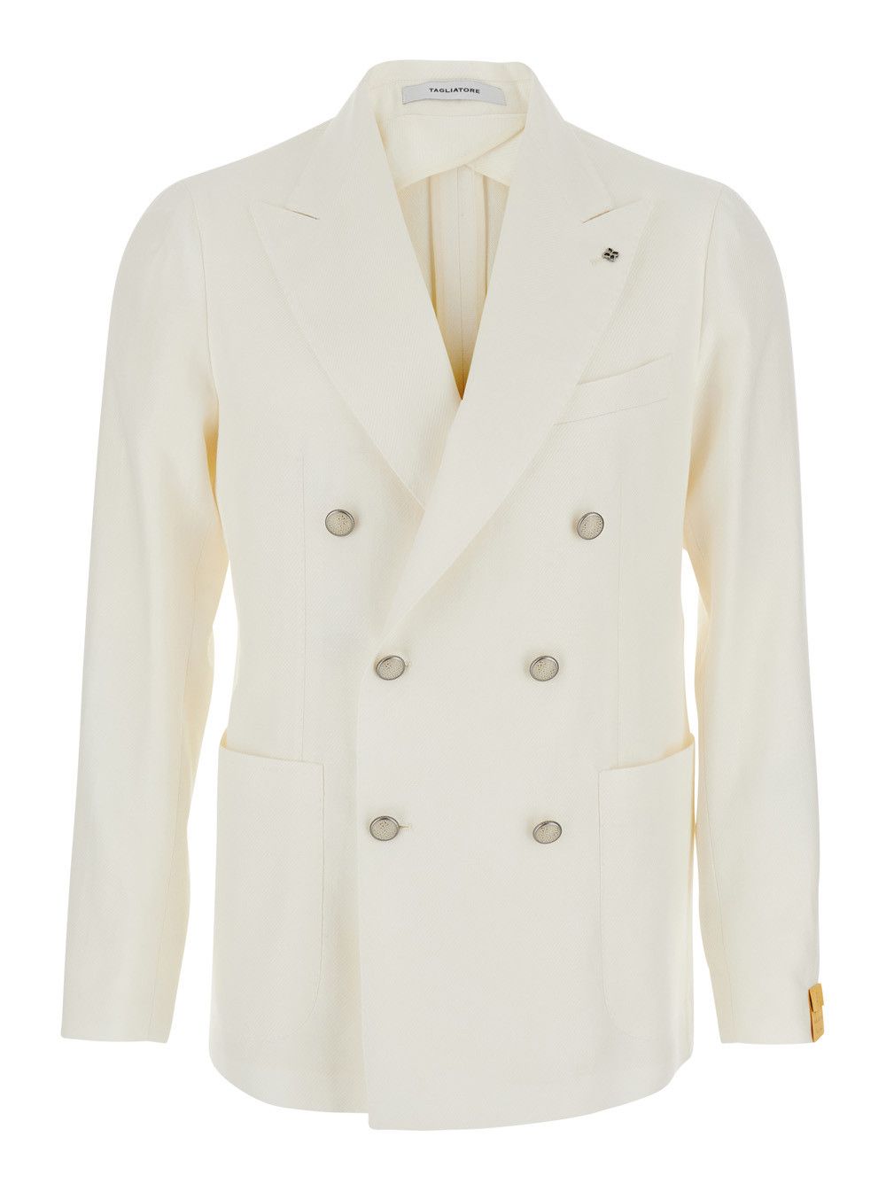 Tagliatore Jacket 'MONTECARLO DOUBLE-BREASTED' with White Revers for Men Size US M / EU 48-50 / 2 - 1 Thumbnail