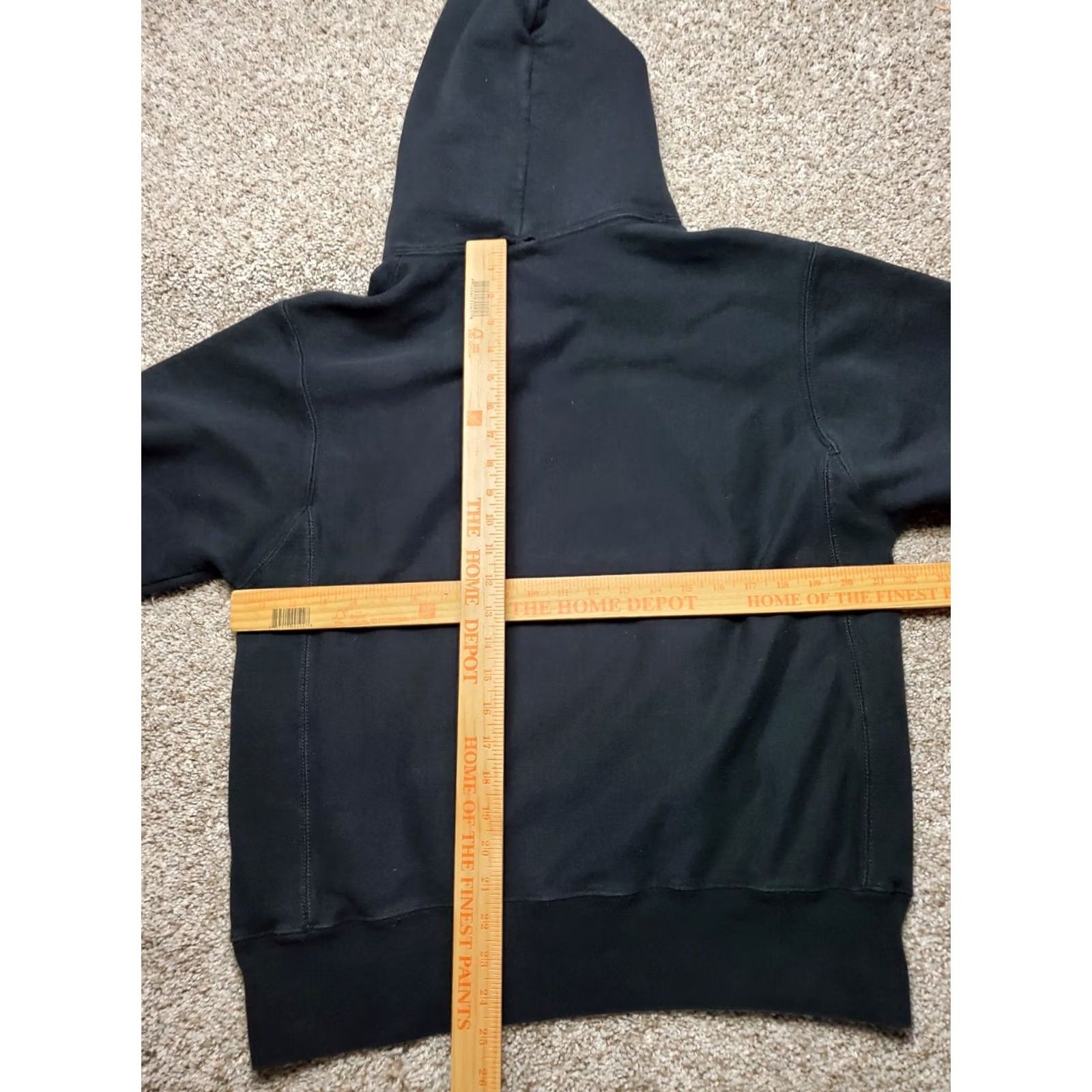 Champion Champion Reverse Weave Hoodie Mens Small Black Graphic Long Sleeve Pullover Size US S / EU 44-46 / 1 - 7 Thumbnail
