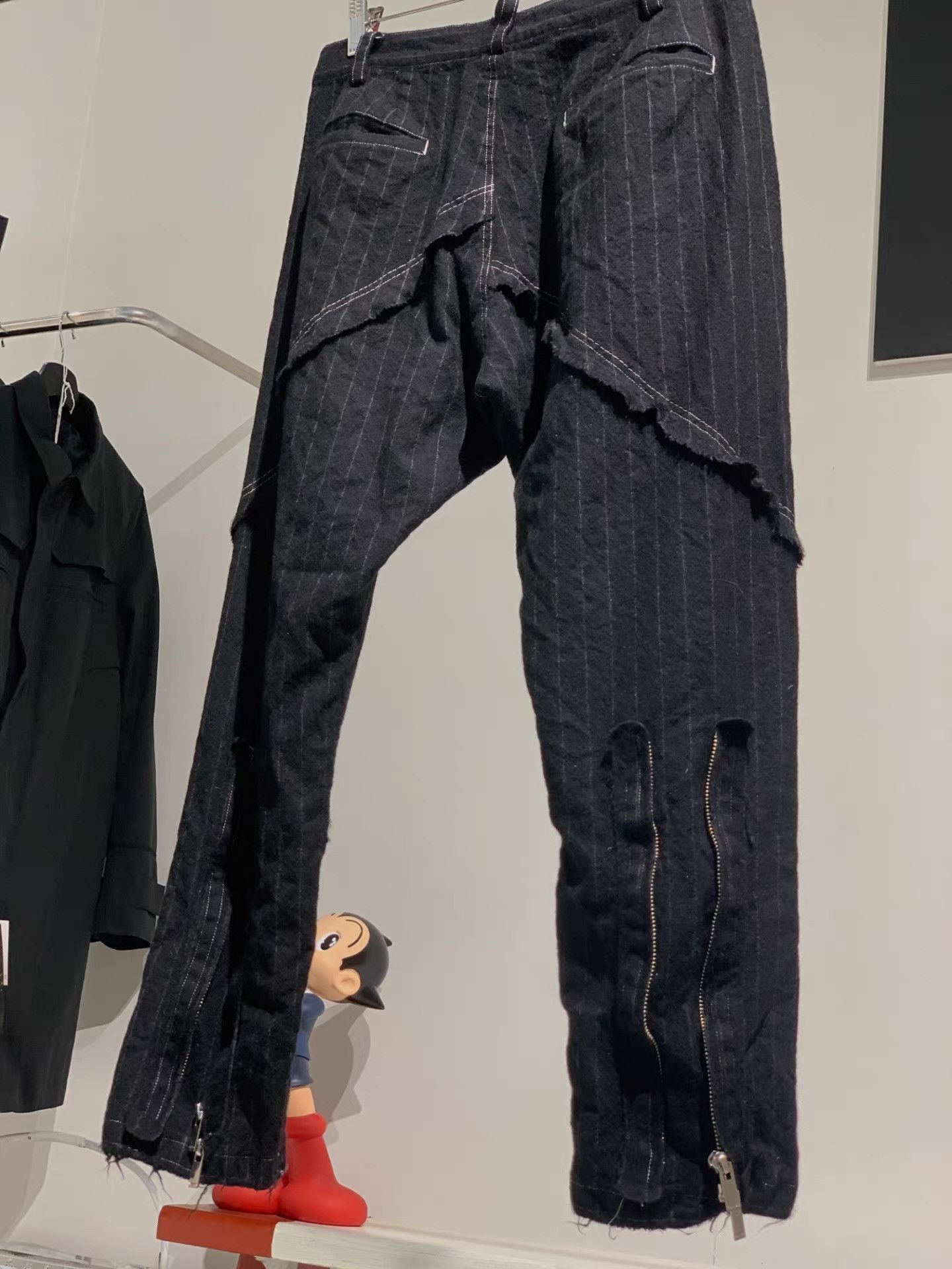 Sulvam Sulvam Runway Wool Trousers Q13 Size US 34 / EU 50 - 3 Thumbnail