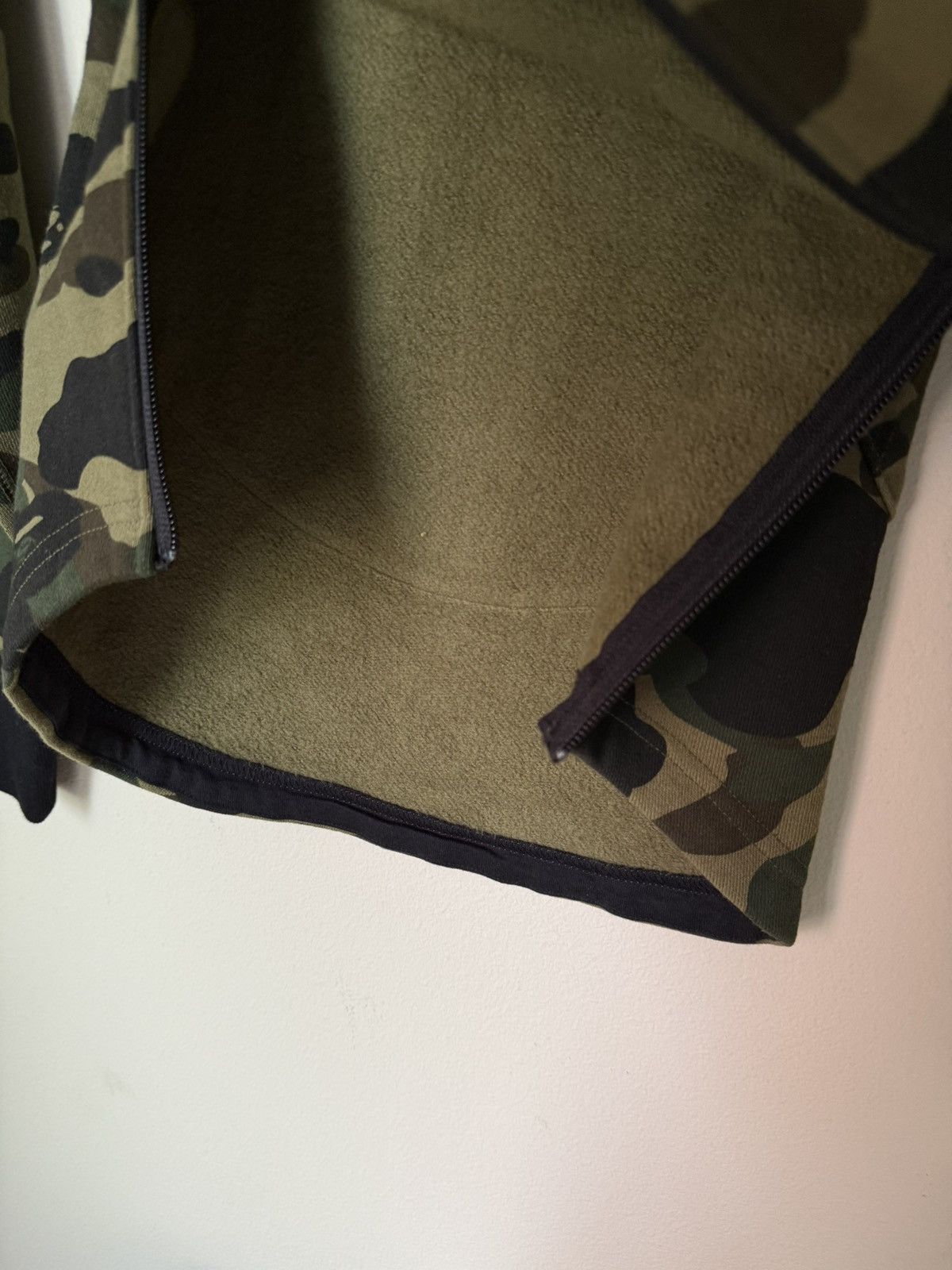 Bape BAPE Green Camo Hoodie. Fleece Lined/Side Zippers. NWT Rare Size US L / EU 52-54 / 3 - 9 Thumbnail