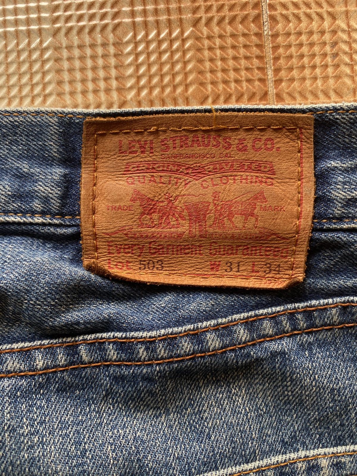 Levi's Vintage Clothing Vintage Levis 503 regular cut denim Size US 31 - 11 Thumbnail