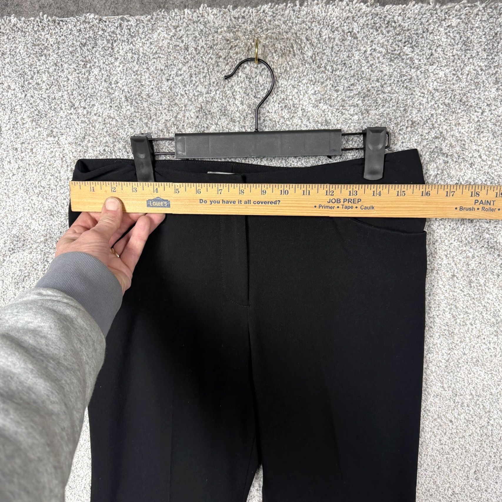 Liz Claiborne Liz Claiborne Dress Pants Womens 8 Black Straight Leg Stretch Twill Office Business Casual Size 30" / US 8 / IT 44 - 2 Thumbnail
