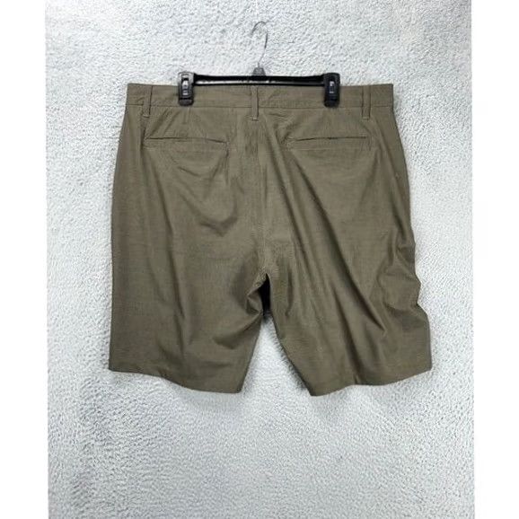 Hurley Hurley Swim Trunks Mens 38 Olive Green Pinstripe Board Shorts Stretch Surfing Size US 36 / EU 52 - 2 Thumbnail