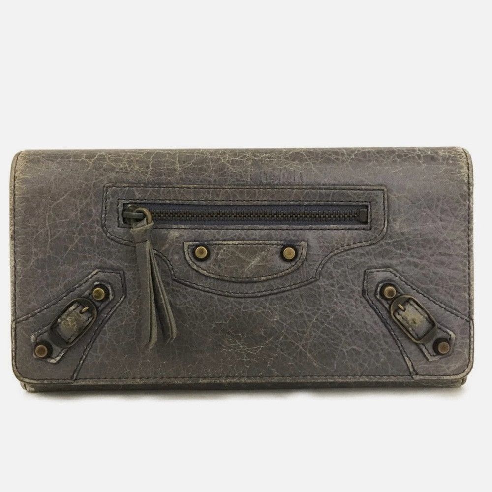 Balenciaga BALENCIAGA Classic Continental Leather Long Bifold Wallet E Size ONE SIZE - 1 Thumbnail