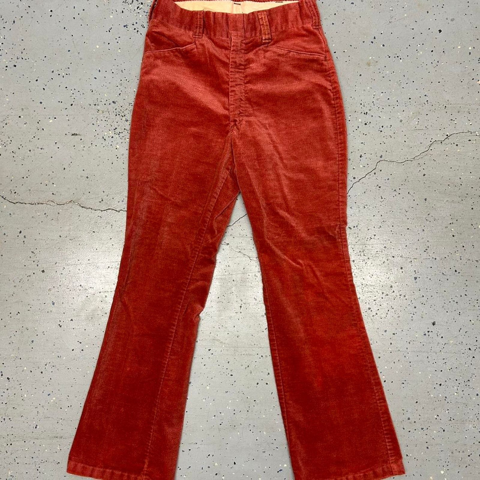 Other Vtg 70s red corduroy flare Size US 30 / EU 46 - 1 Thumbnail