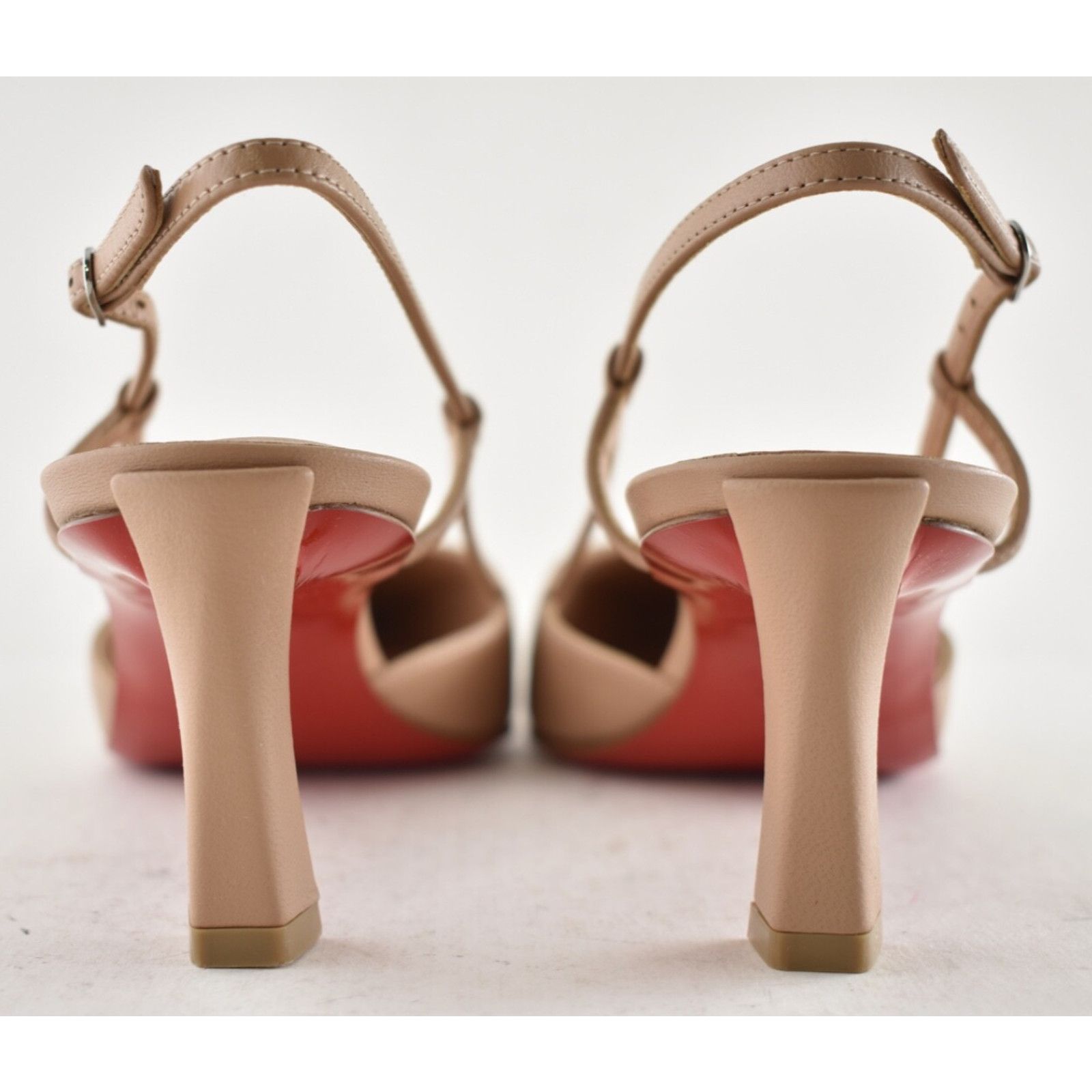 Christian Louboutin Christian Louboutin Condoroline 55 Blush Nude Leather Size US 8 / IT 38 - 12 Thumbnail