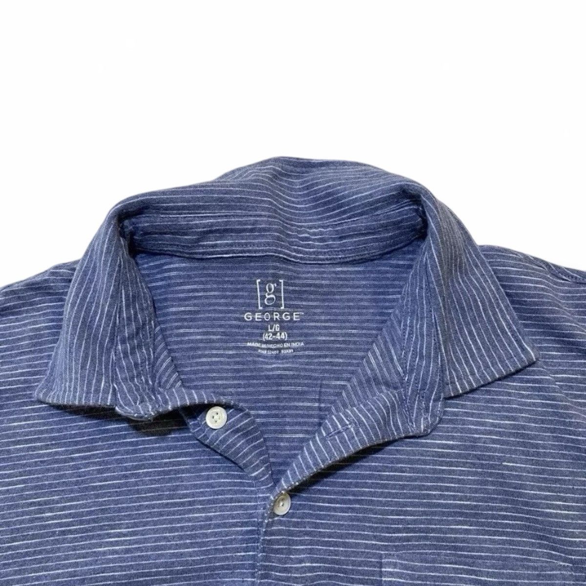 George George Blue / White Polo Shirt Size Large Size US L / EU 52-54 / 3 - 3 Thumbnail