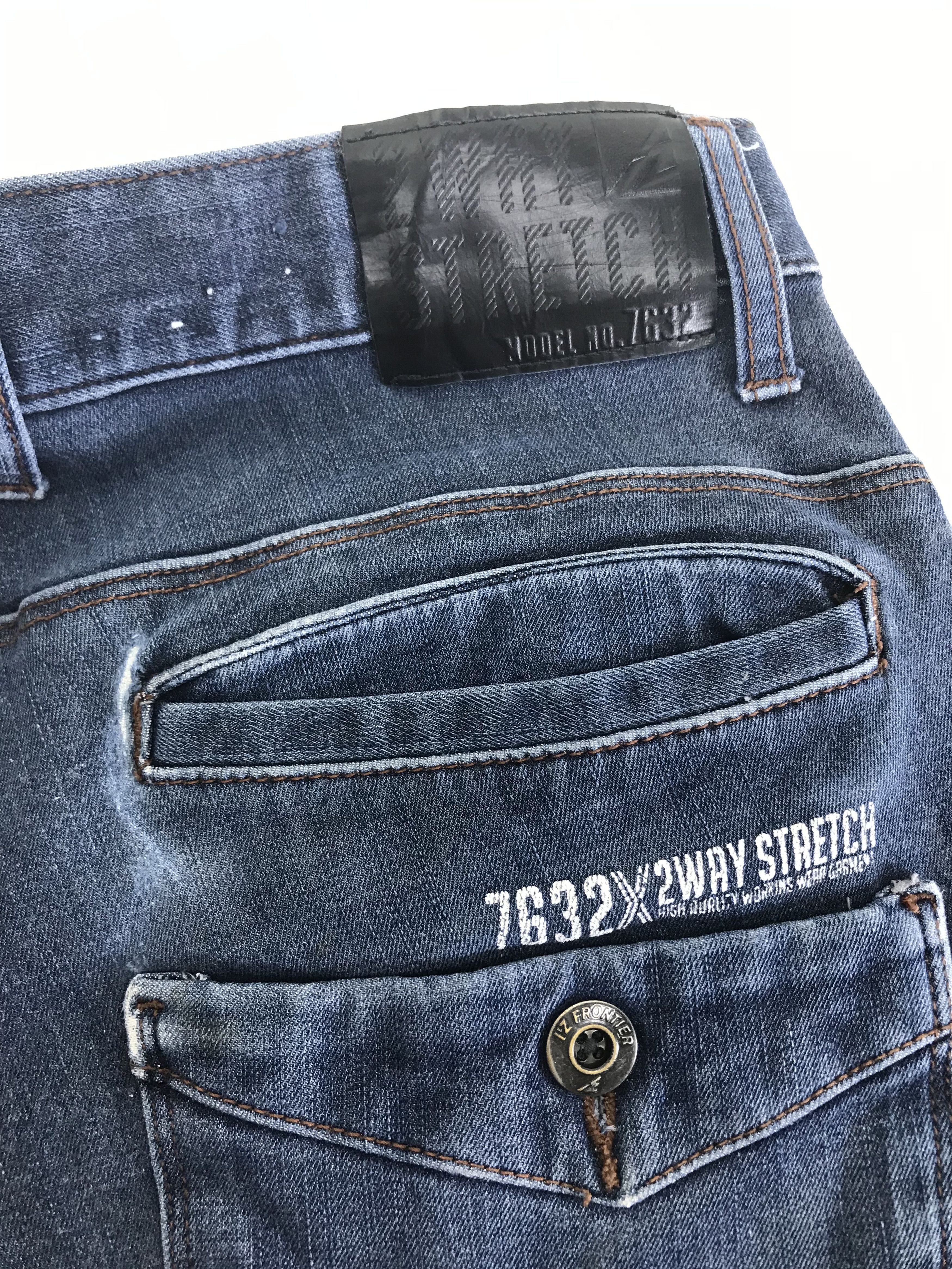 Japanese Brand Iz Frontier Multipocket Tactical Cargo Strech Jeans Size US 31 - 14 Thumbnail