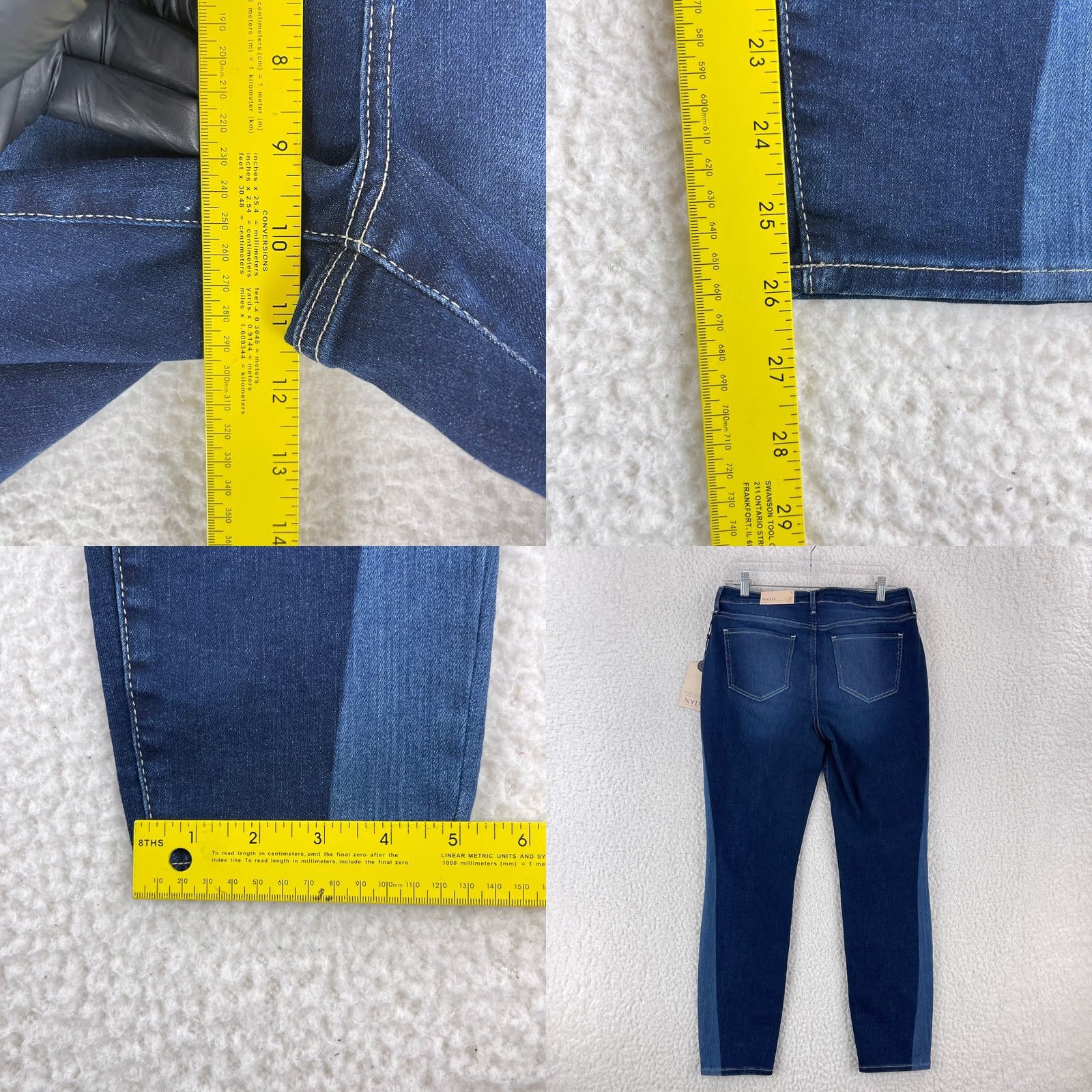 NYDJ VINTAGE NYDJ Jeans Womens Size 8 Ami Skinny Leg Denim Mid-Rise Dark Wash Blue Denim Skinny Jeans Womens 8 NYDJ City College Preppy Size 30" / US 8 / IT 44 - 8 Thumbnail