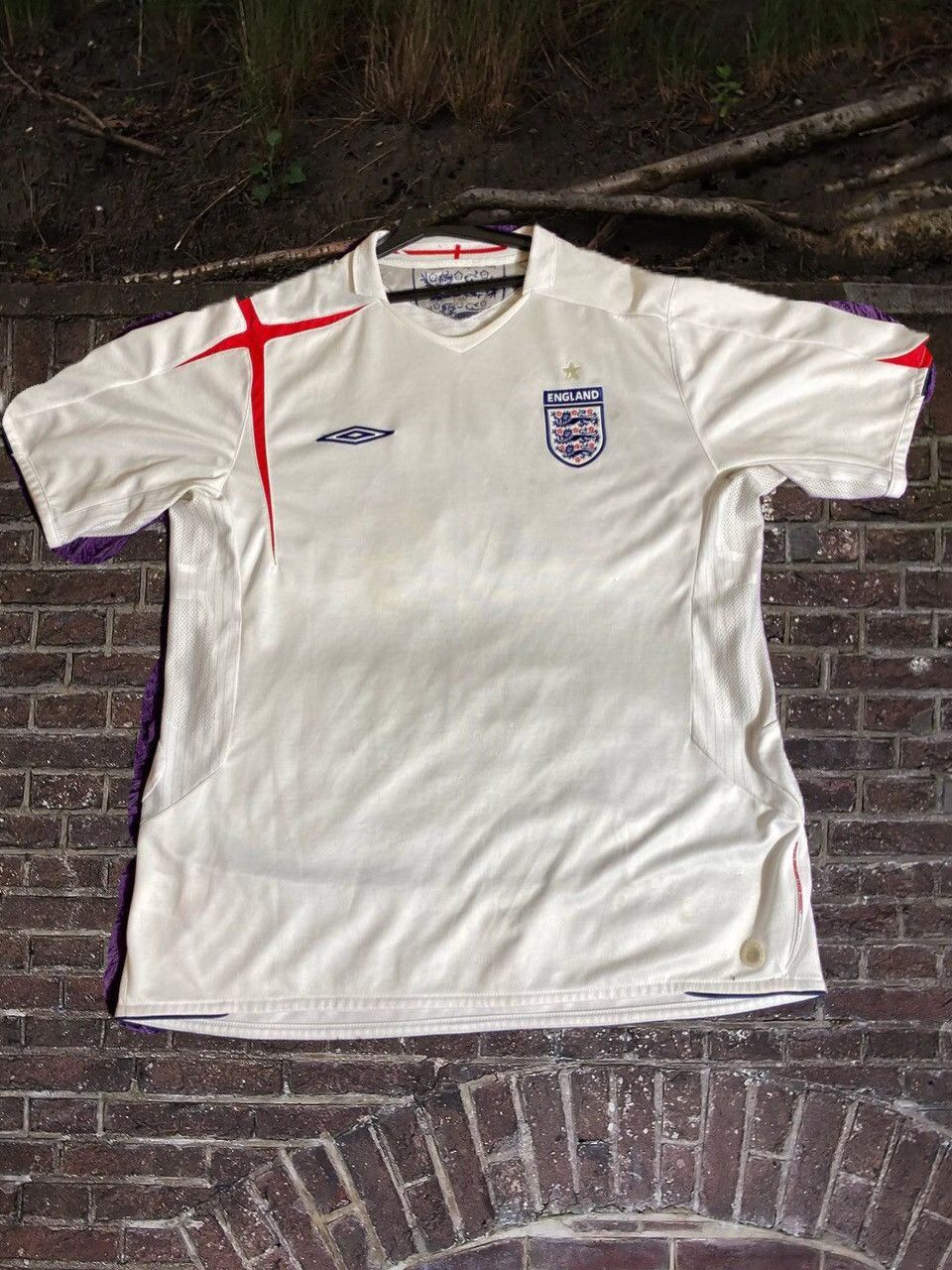 Umbro × Vintage England 2001 2003 Home Football Shirt Soccer Jersey Umbro Size US XXL / EU 58 / 5 - 1 Thumbnail