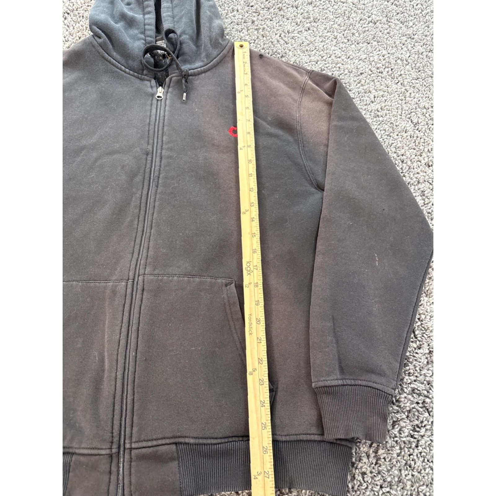 Southpole VINTAGE Southpole Hoodie Mens L Black Full Zip Thermal Fleece Sun Faded Distressed Hip Hop Size US L / EU 52-54 / 3 - 2 Thumbnail