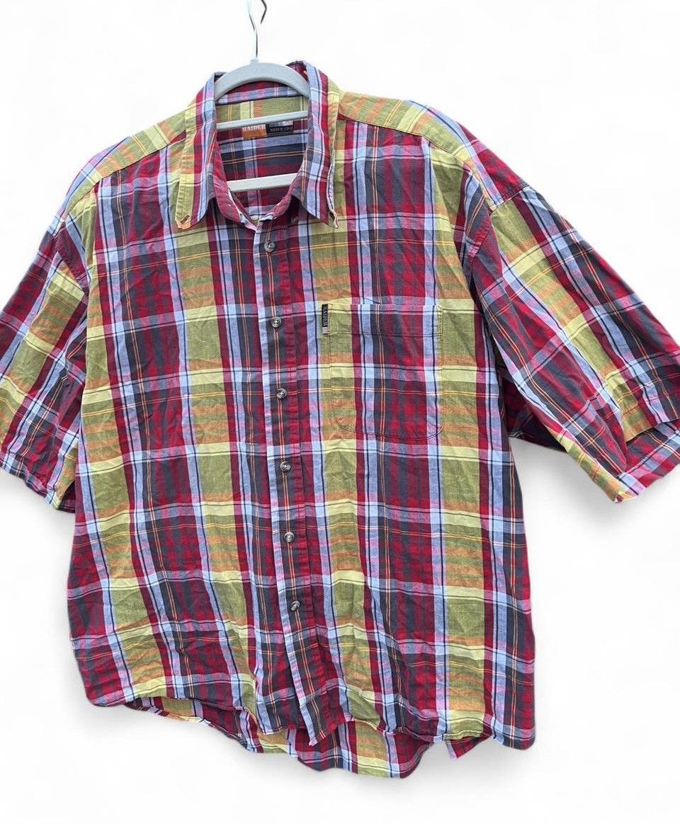 Other Y2K Raider Mens Multicolor Plaid Short-Sleeve Shirt Size US XXL / EU 58 / 5 - 3 Thumbnail