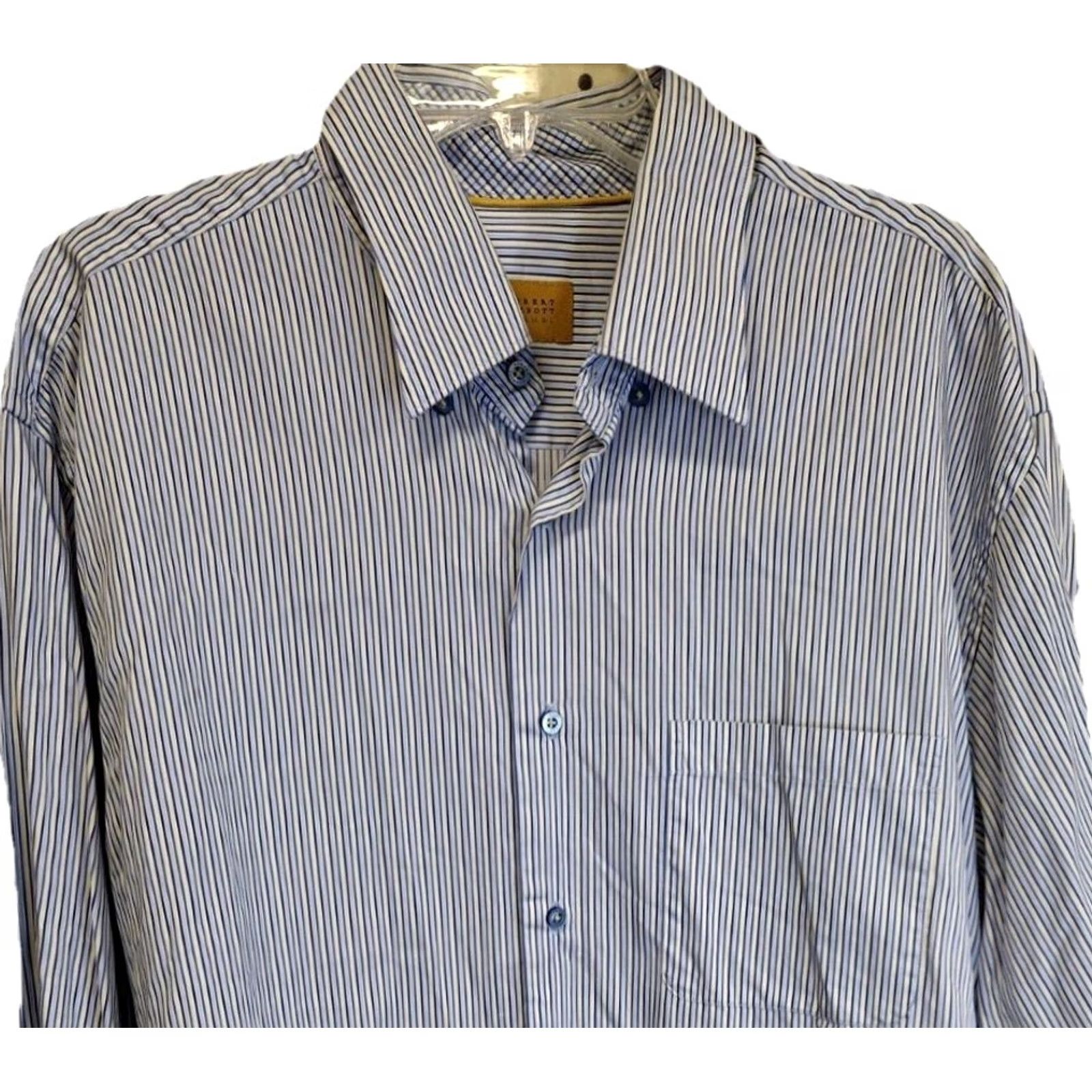 Robert Talbott Robert Talbott Carmel Shirt Men XL Blue Multi-Colored Striped Button-Up Long Sleeve Button-Down Collared Casual Business Size US XL / EU 56 / 4 - 3 Thumbnail