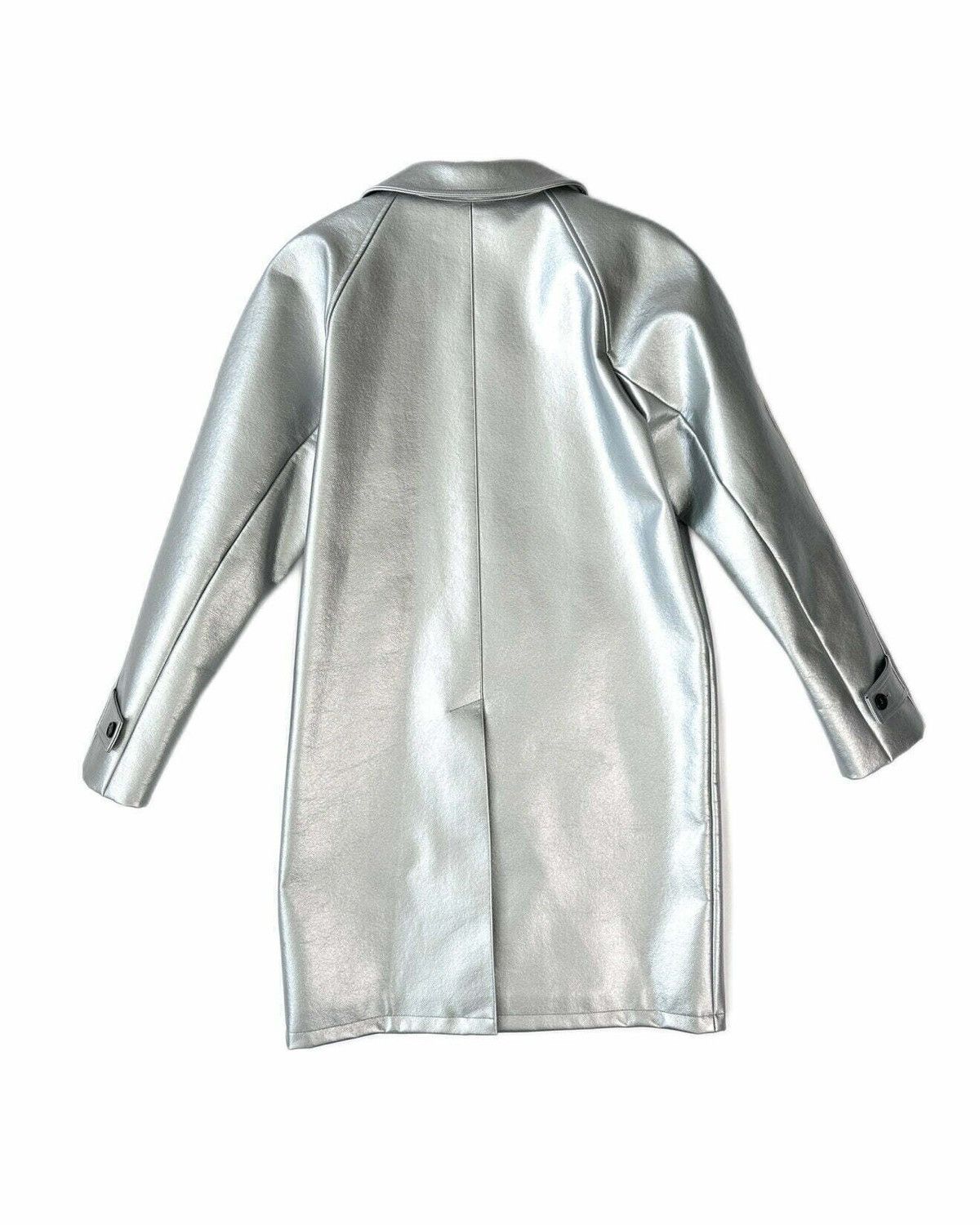 Saint Laurent Paris Silver Leather Coat Size US S / EU 44-46 / 1 - 2 Thumbnail