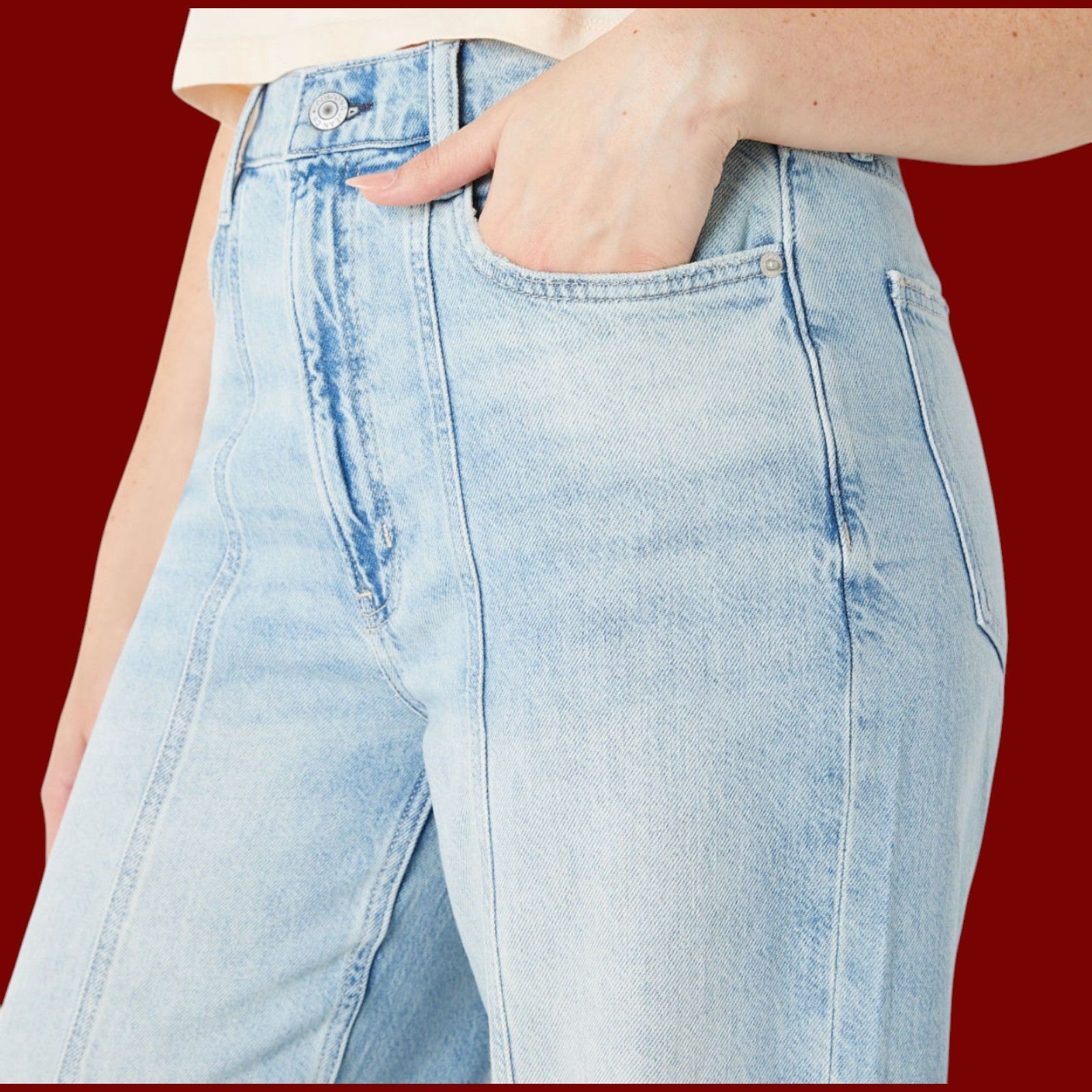 Other Arizona - Juniors Women High-Rise Relaxed Through Hip & Thig Size 30" / US 8 / IT 44 - 16 Thumbnail
