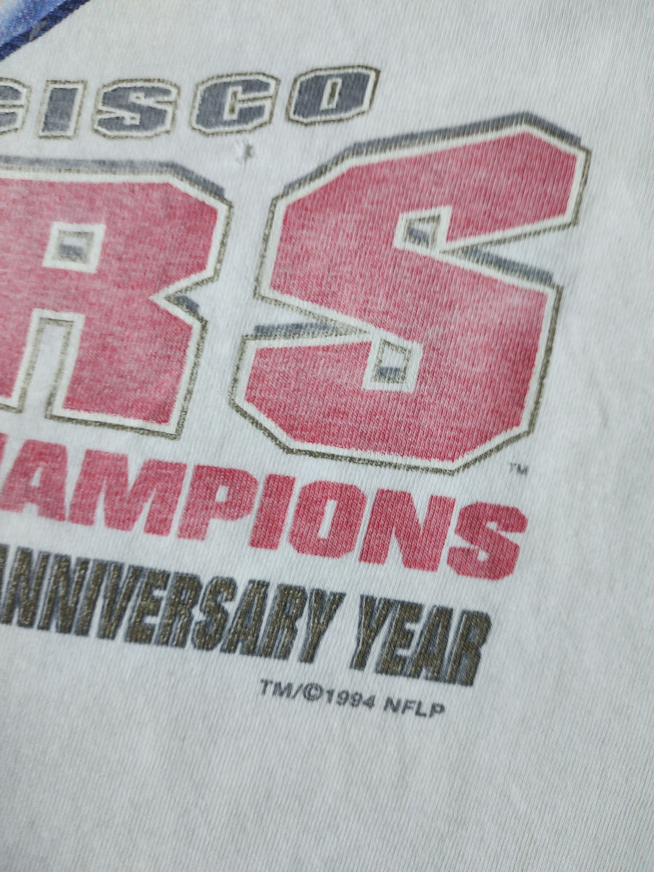 Vintage Vintage San Francisco 49ers 5 time Champion 90's T-shirt Size US XL / EU 56 / 4 - 5 Thumbnail
