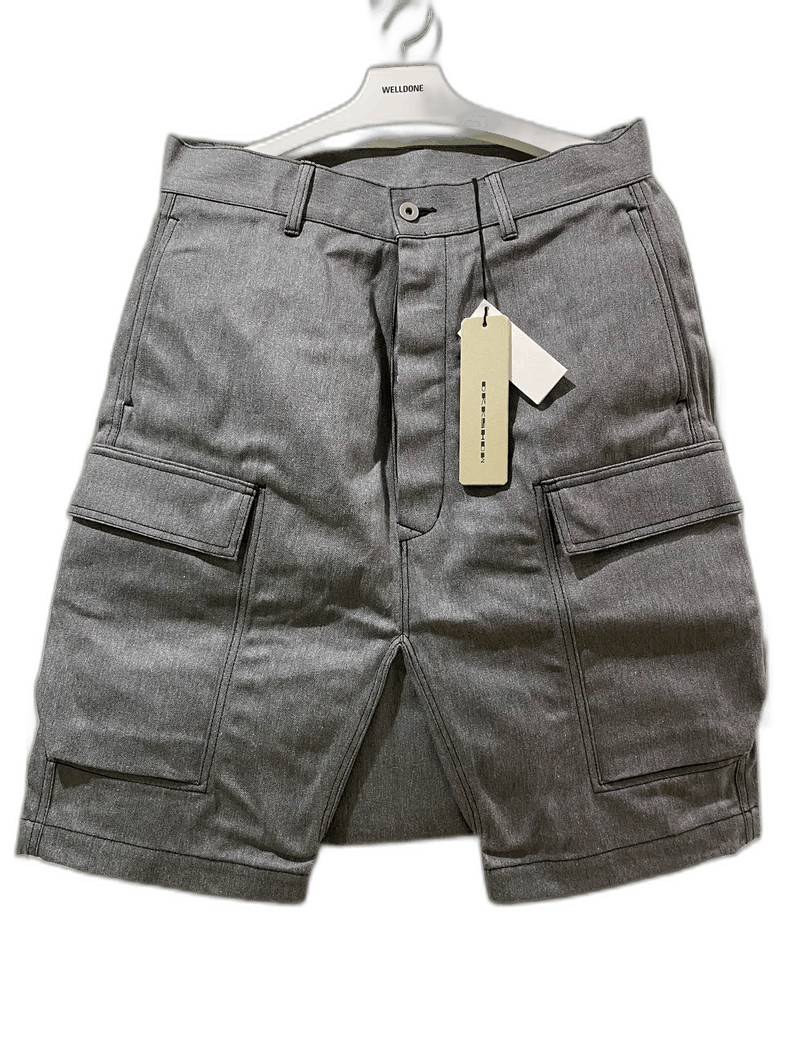 Rick Owens Rick Owens Gray Cargo Shorts with Tags-2506 Size US 31 - 1 Thumbnail